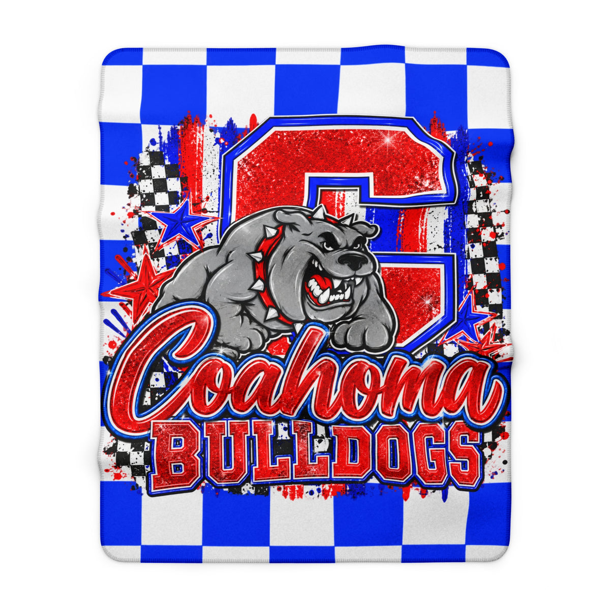 Coahoma Bulldogs Sherpa Fleece Blanket