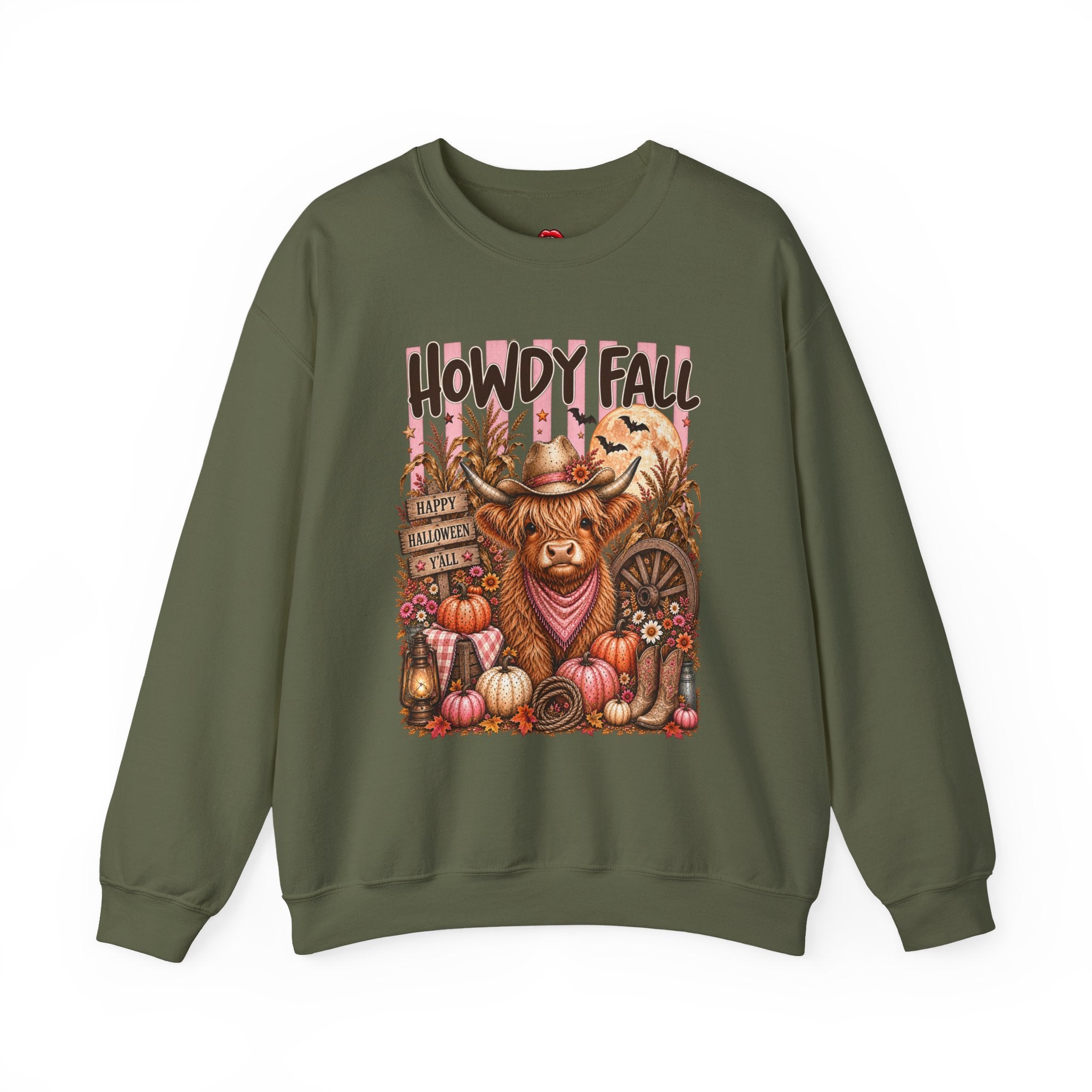 Western Autumn Cowgirl Pumpkin Crewneck
