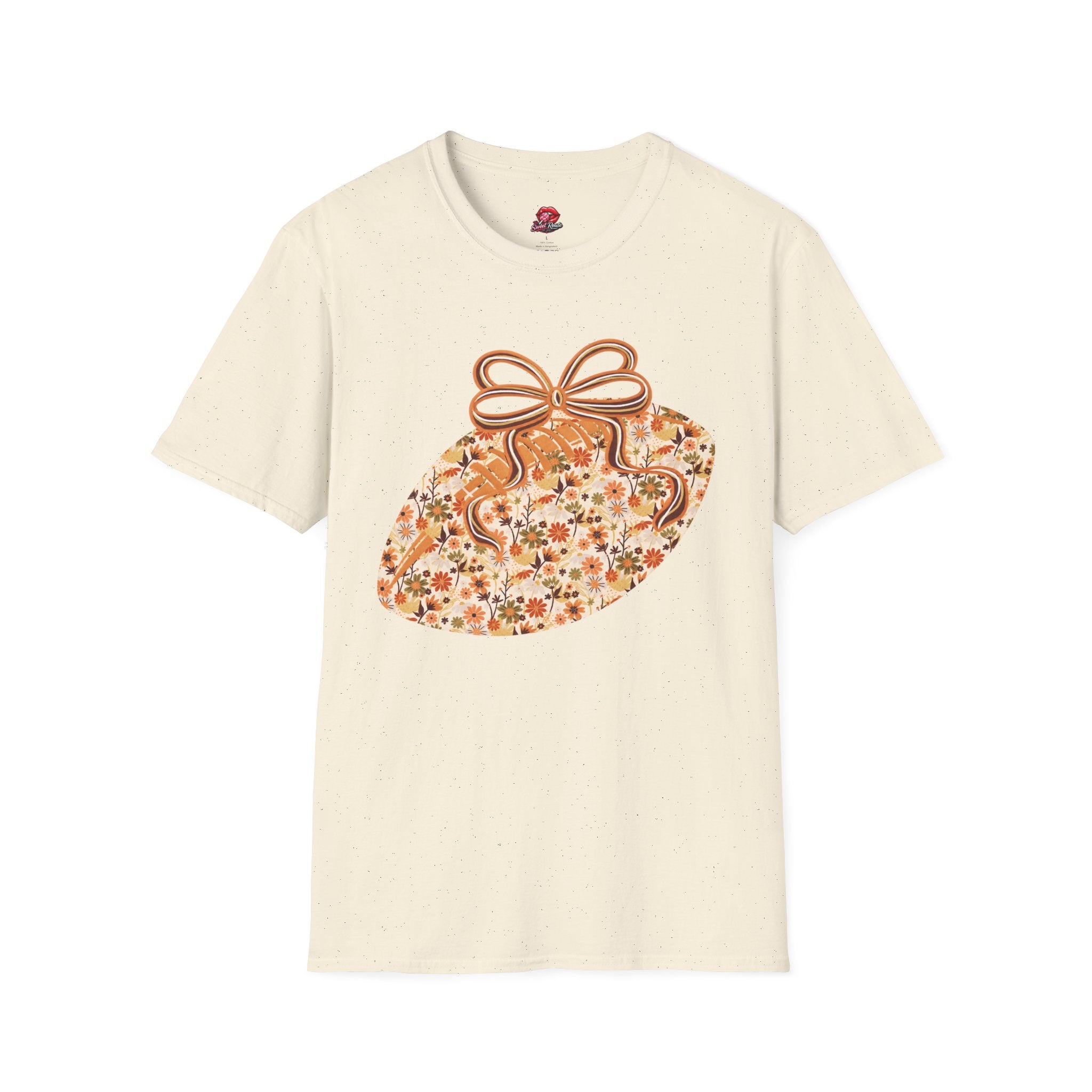 Floral Pumpkin Bow T‑Shirt