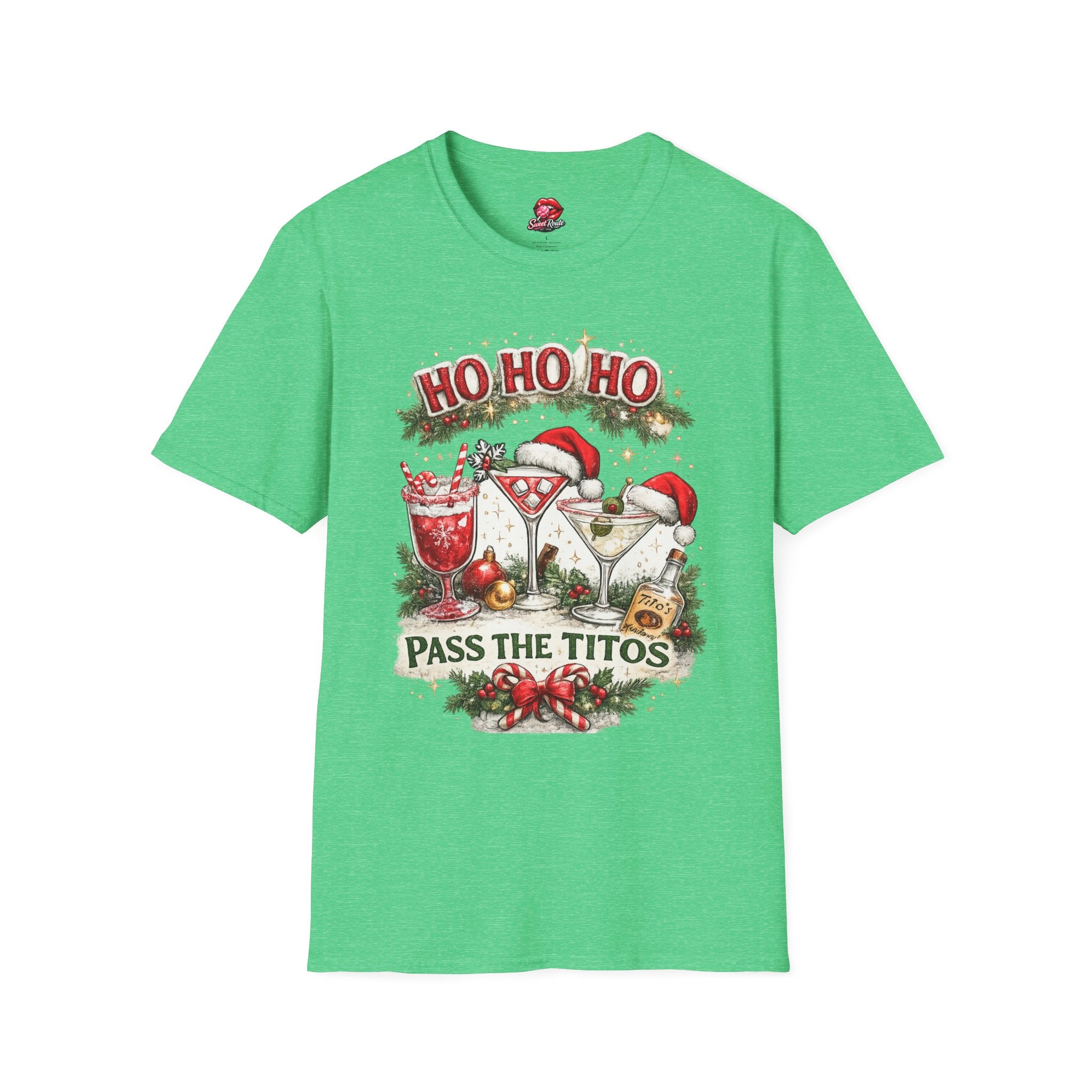 Ho Ho Ho Pass the Titos Christmas T-Shirt