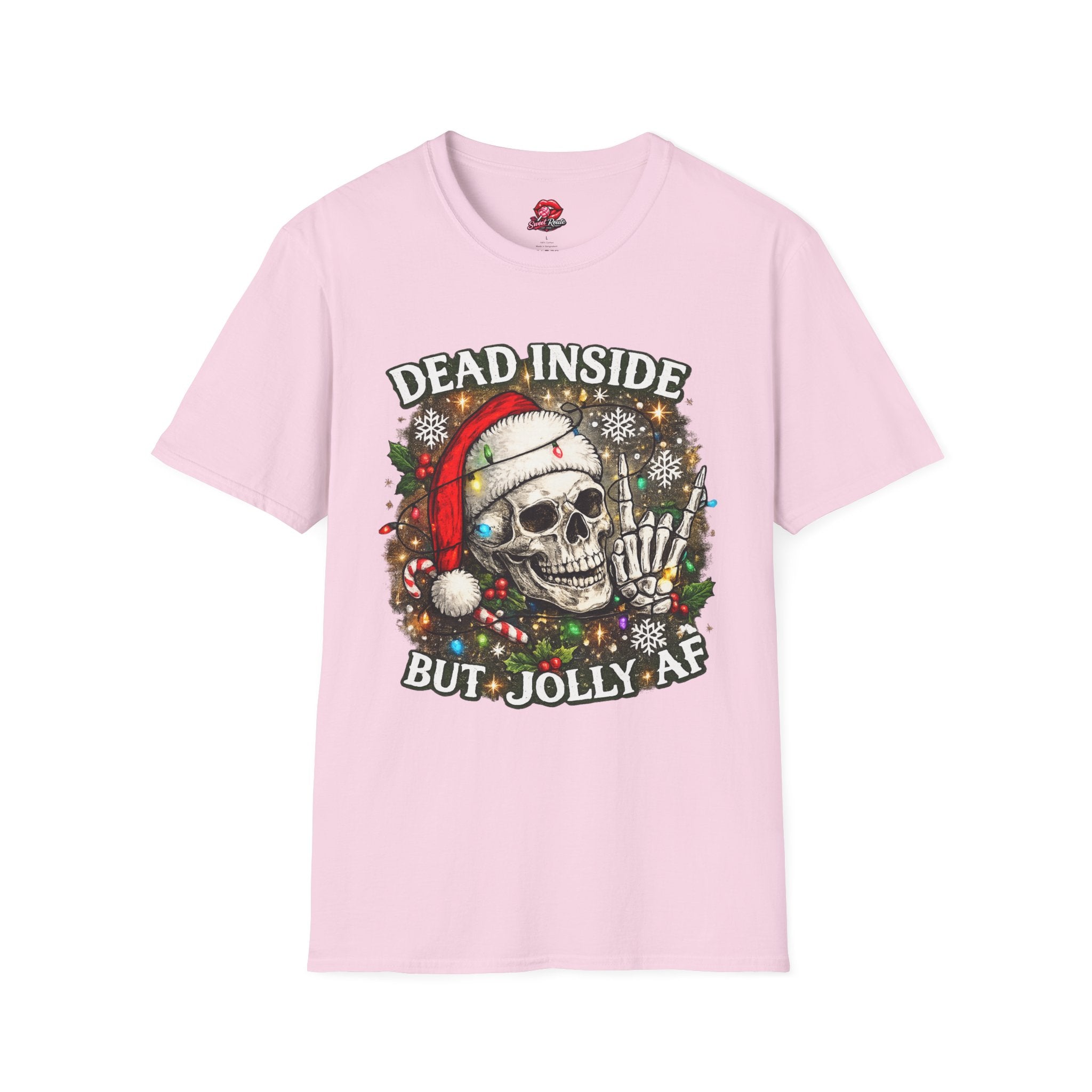 Dead Inside Skull Christmas Tee