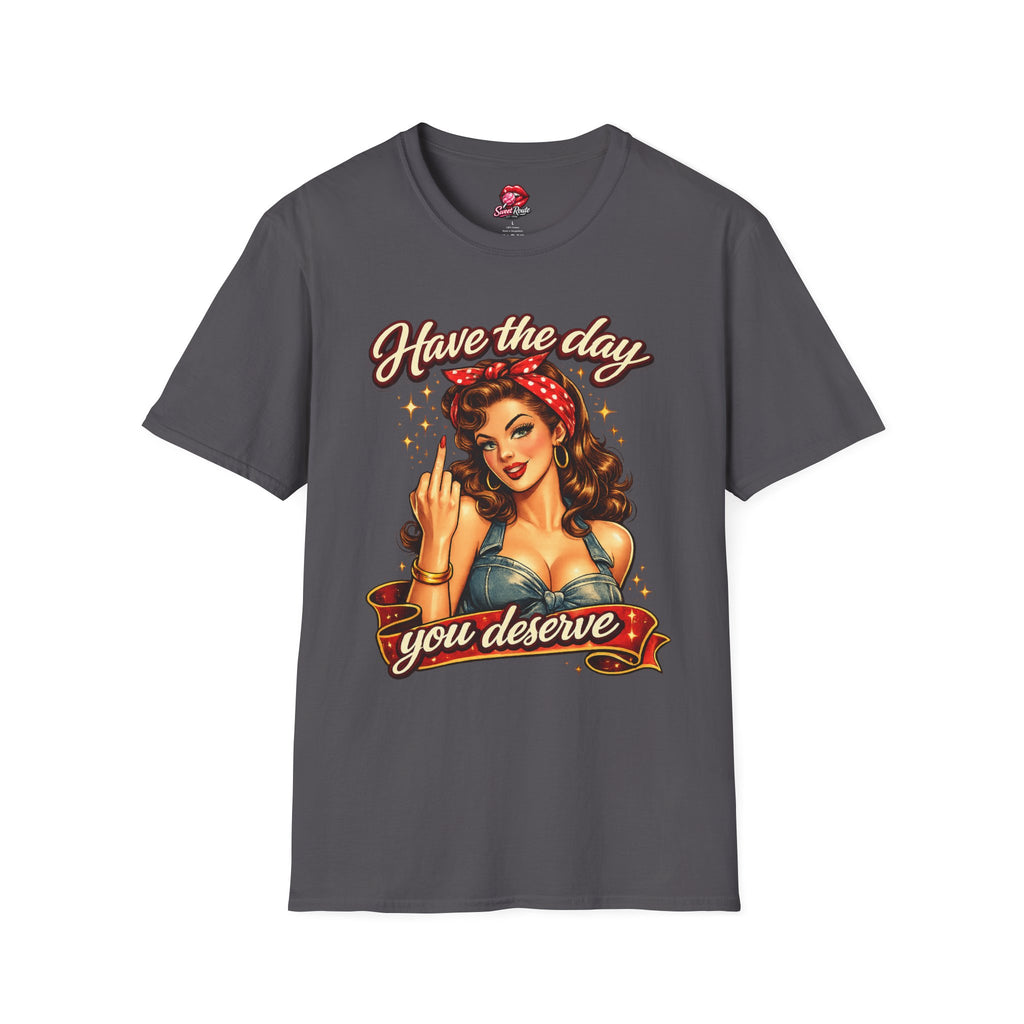 Have the Day retro pinup middle finger T-Shirt