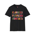 Flannels Hayrides Pumpkins Sweaters Bonfires Tee