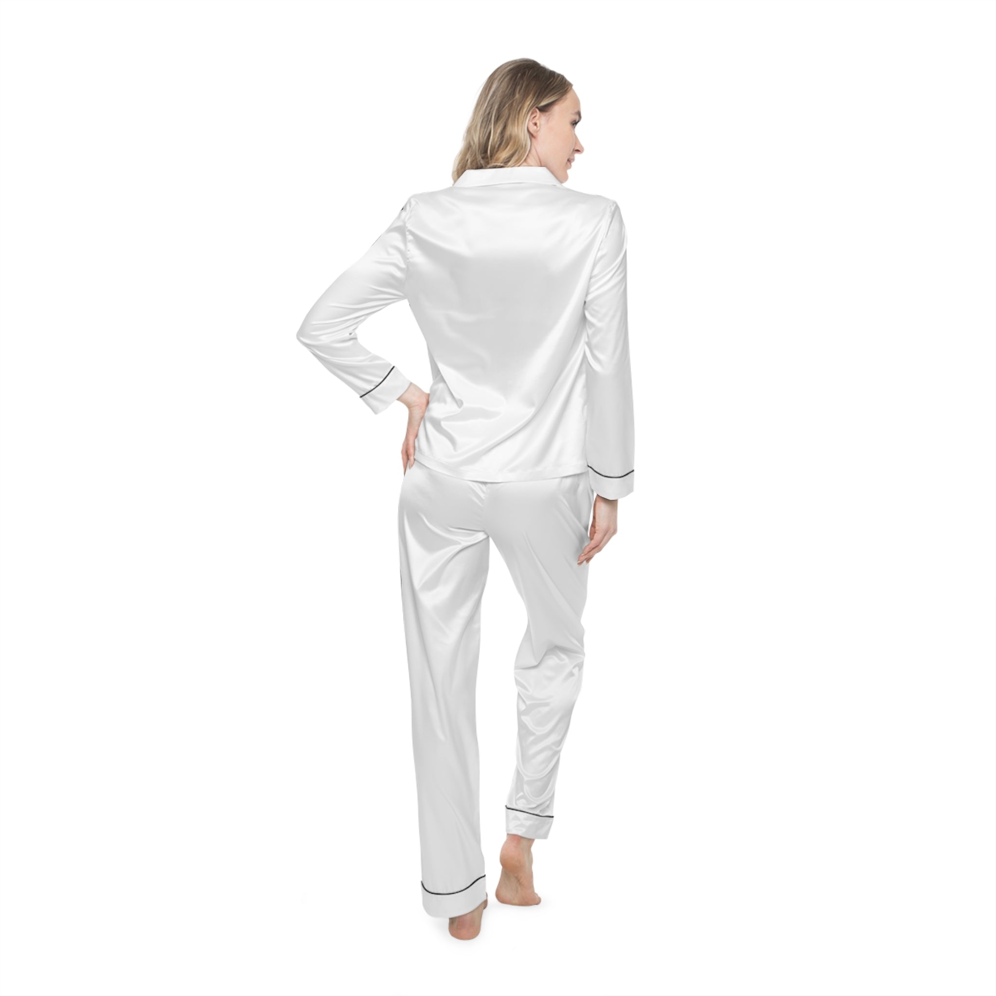 Women's Sweet Route Satin Pajamas