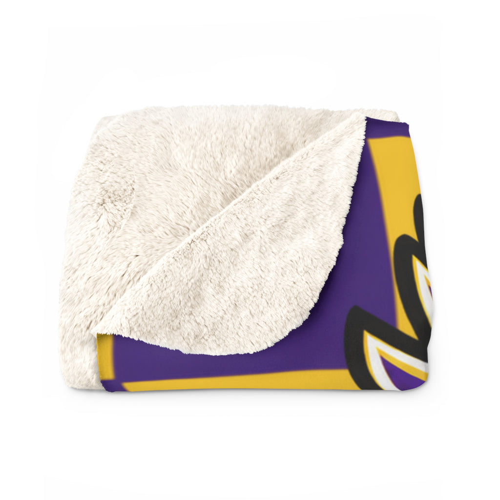 Crane Golden Cranes Sherpa Fleece Blanket