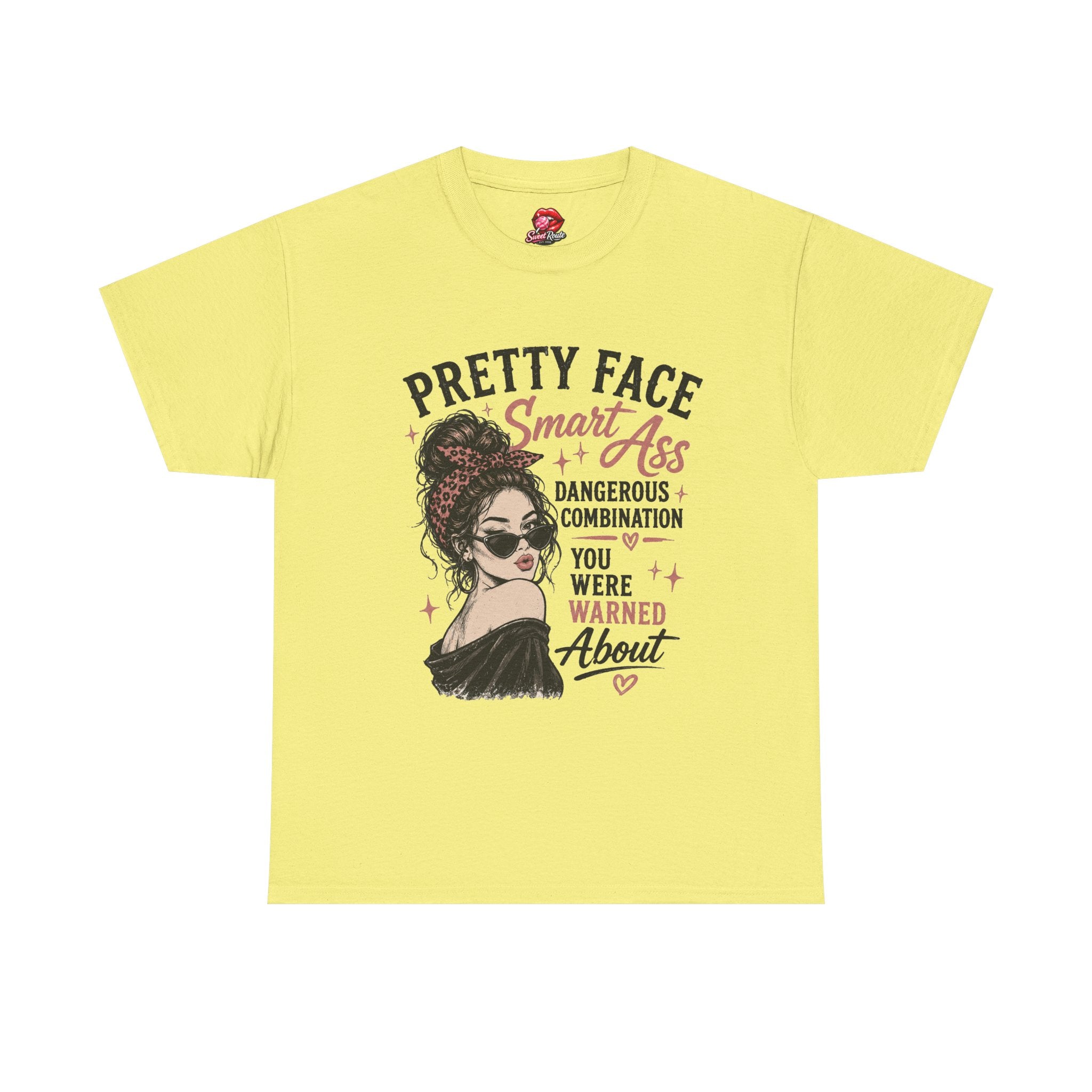Pretty Face Smart Ass graphic tee