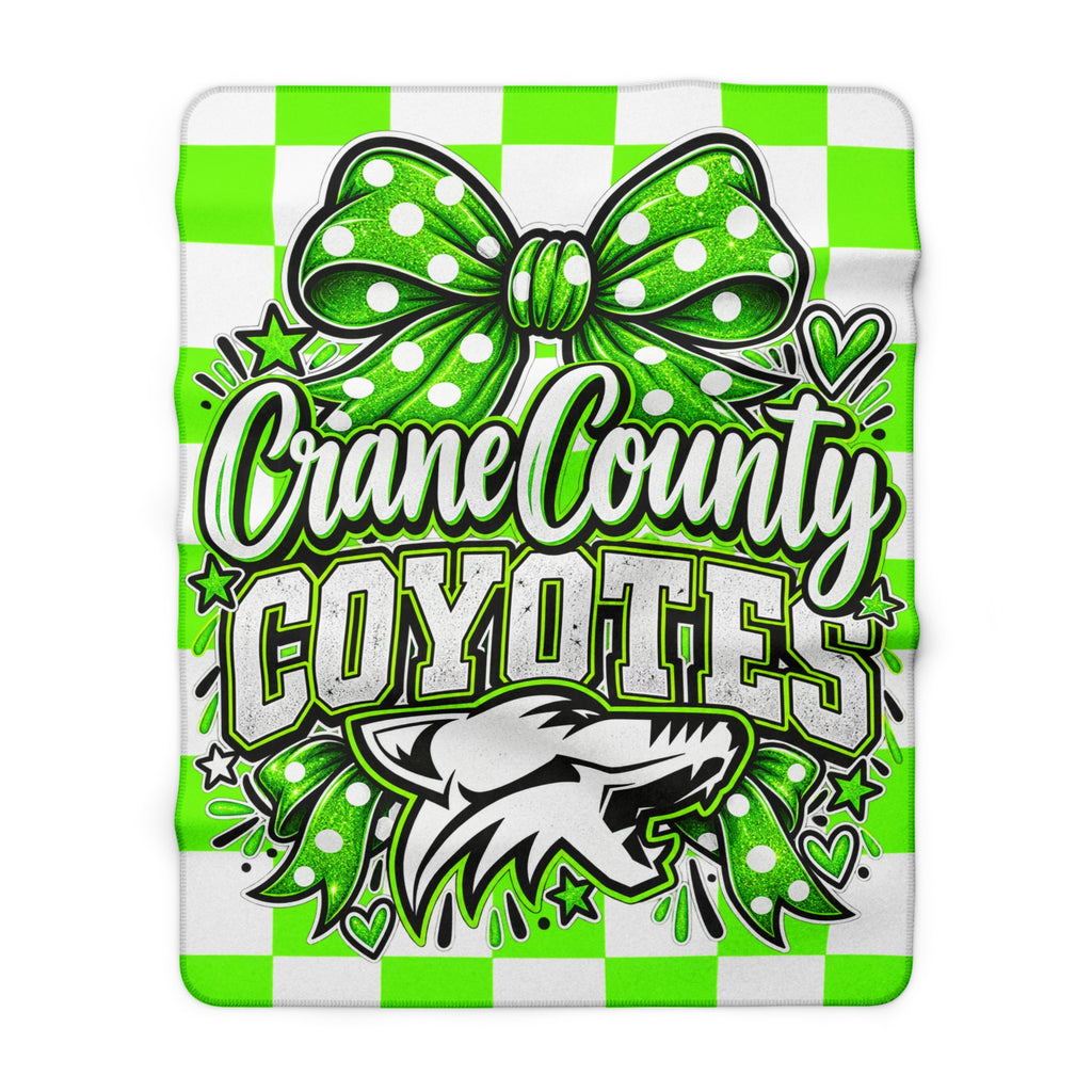 Crane County Coyotes Sherpa Fleece Blanket