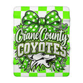 Crane County Coyotes Sherpa Fleece Blanket