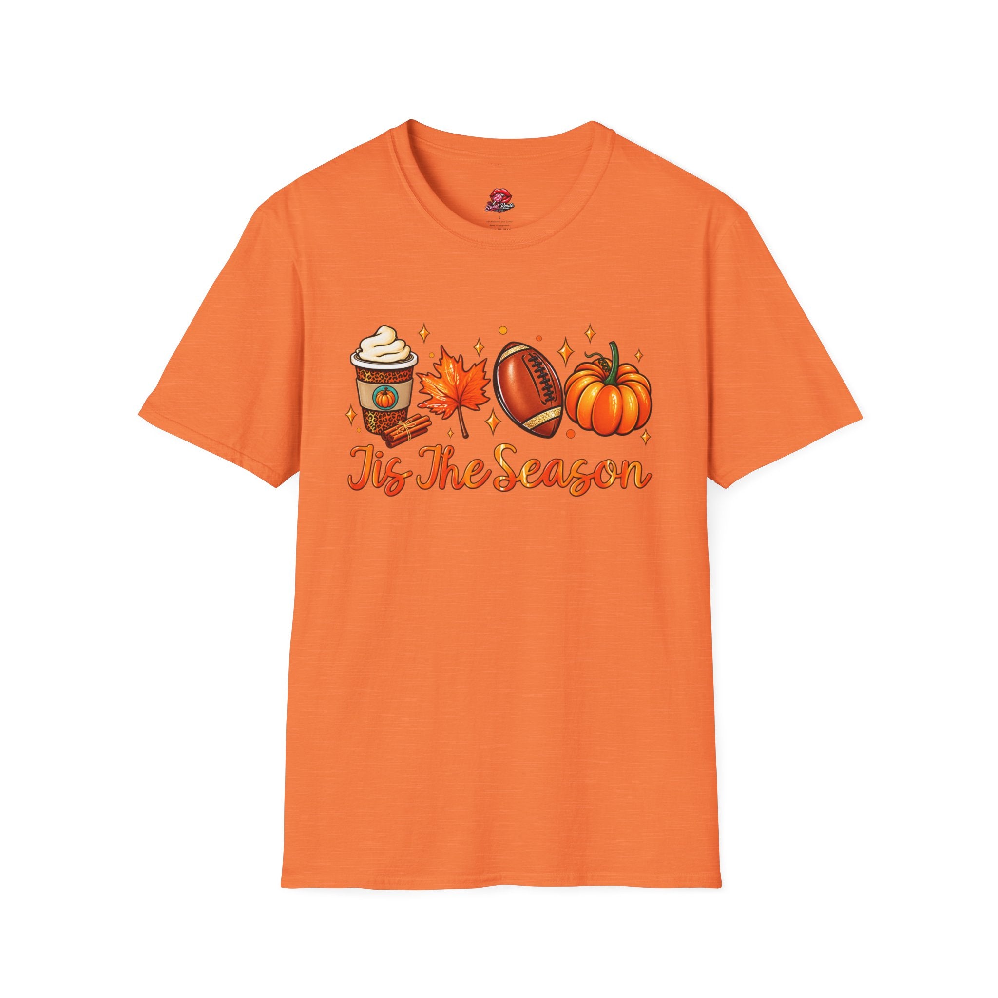 Tis The Season Pumpkin, Leaf & Latte Tee
