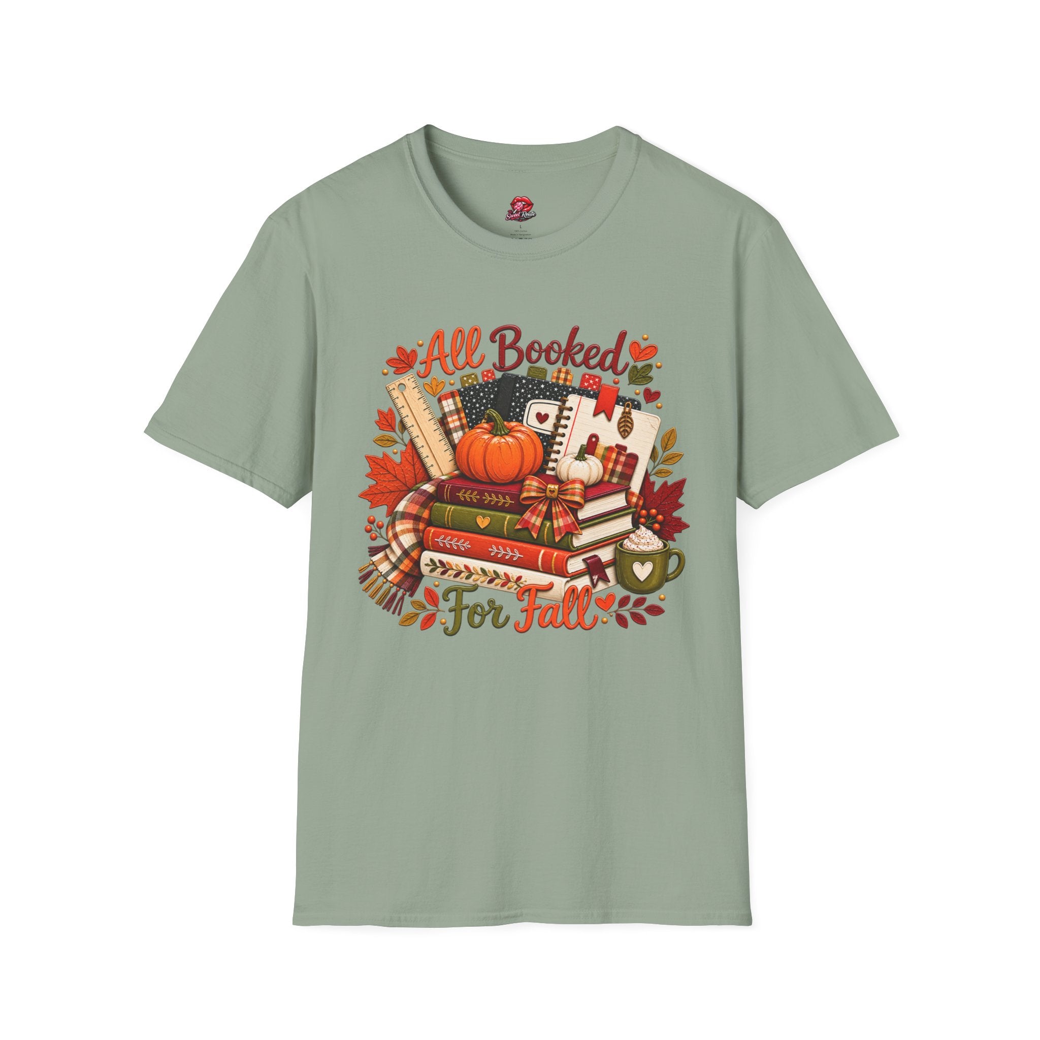 Cozy Autumn All Booked For Fall Tee
