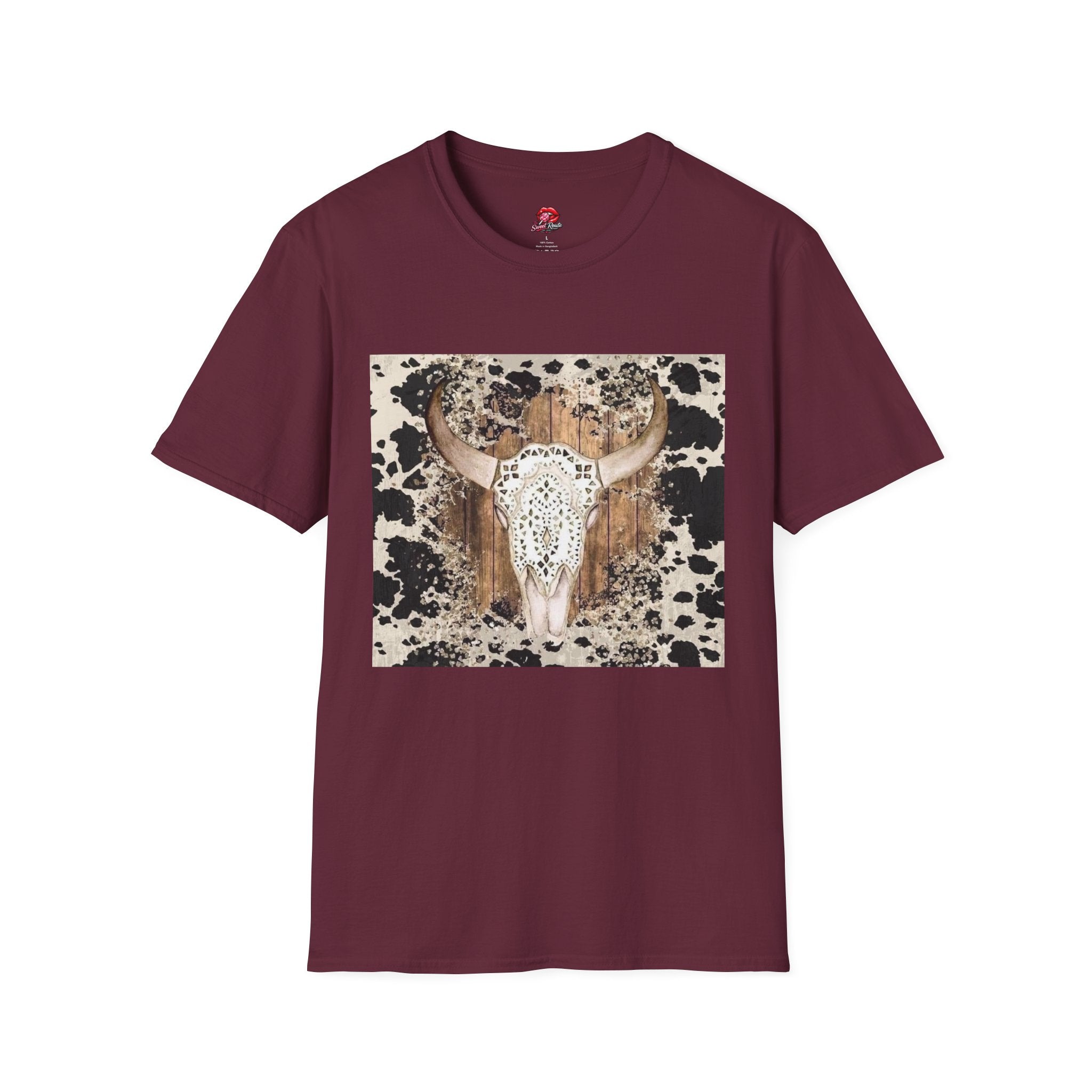 Boho Western Vintage Cowhide Tee