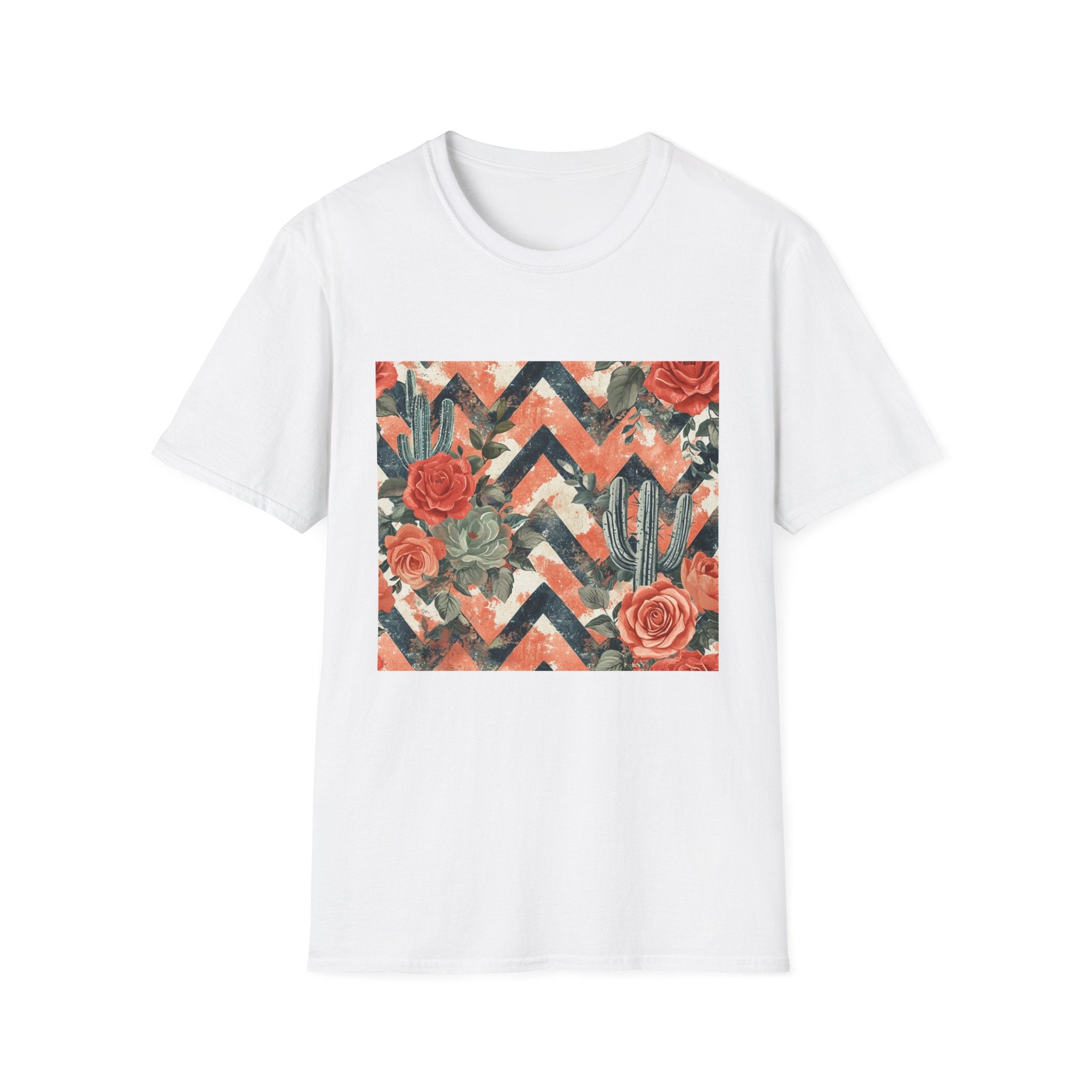 Chevron Cactus Rose T-Shirt