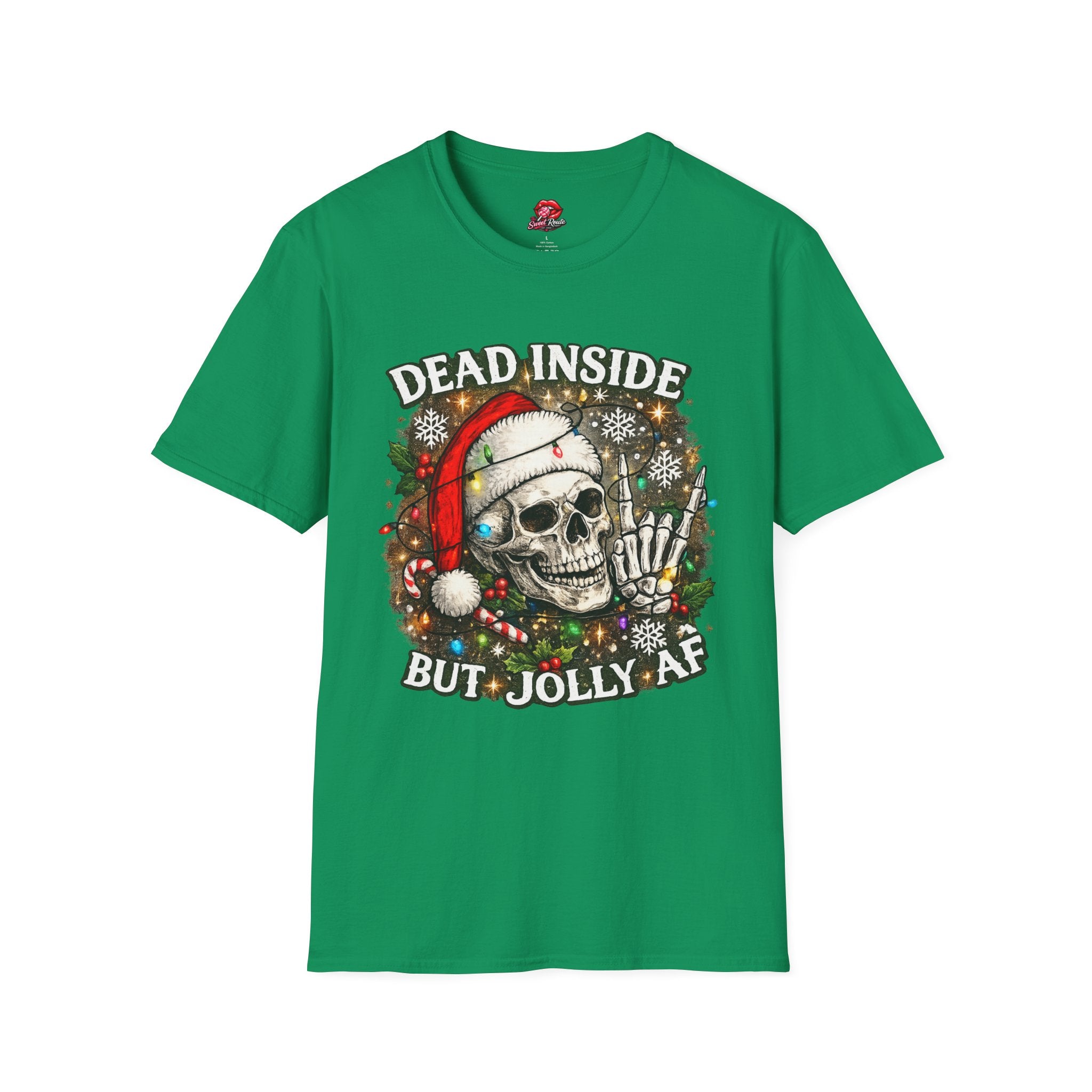 Dead Inside Skull Christmas Tee