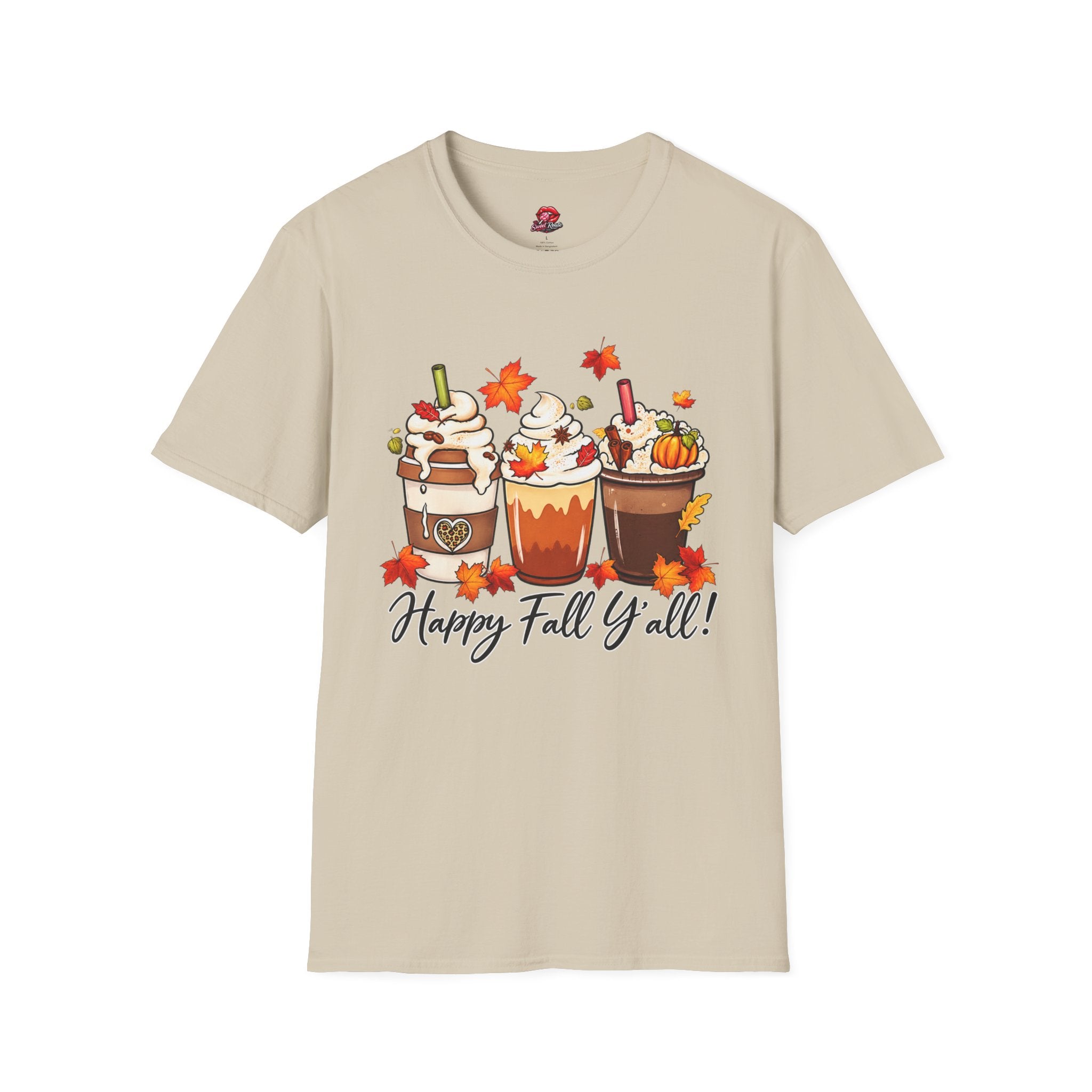 Happy Fall Y'all Pumpkin Spice Latte Tee