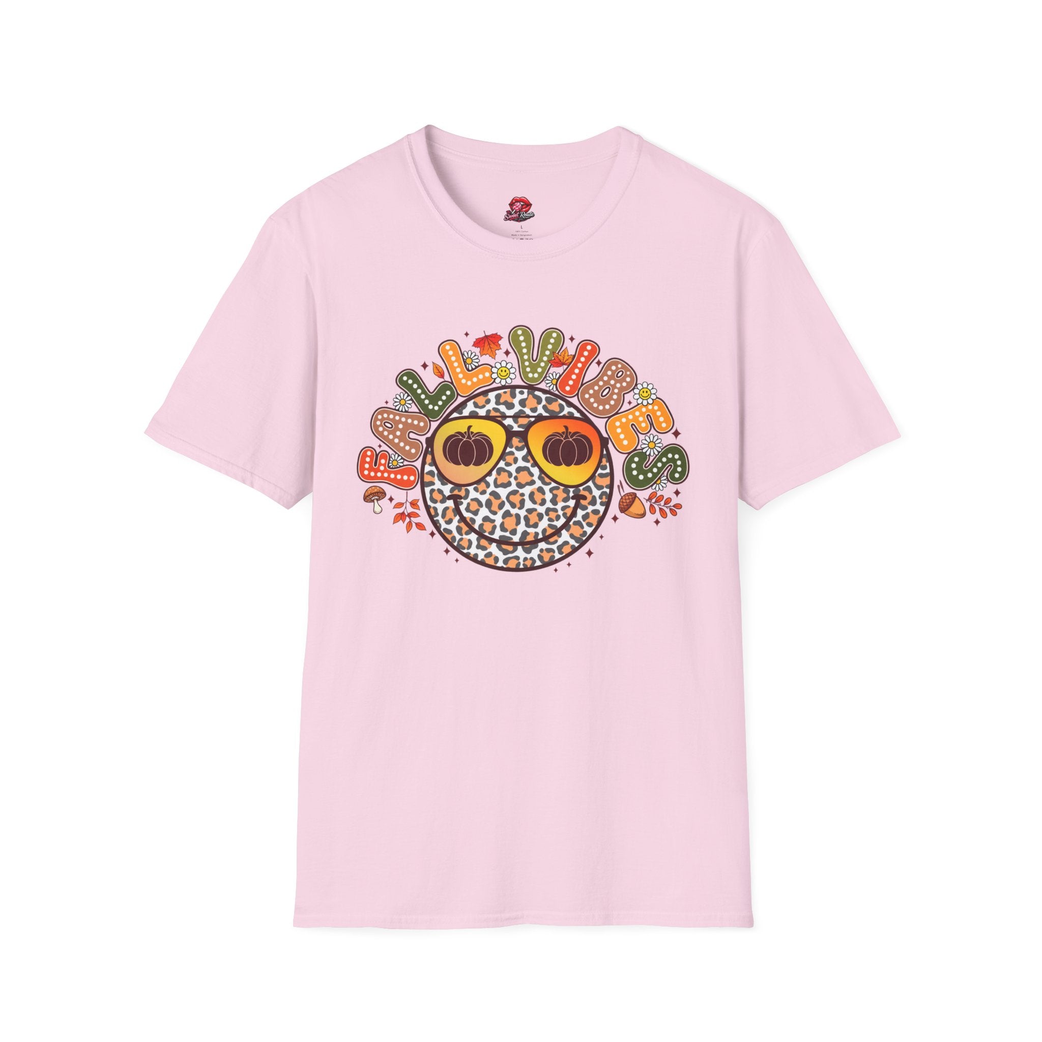 Fall Vibes Leopard Pumpkin T-Shirt