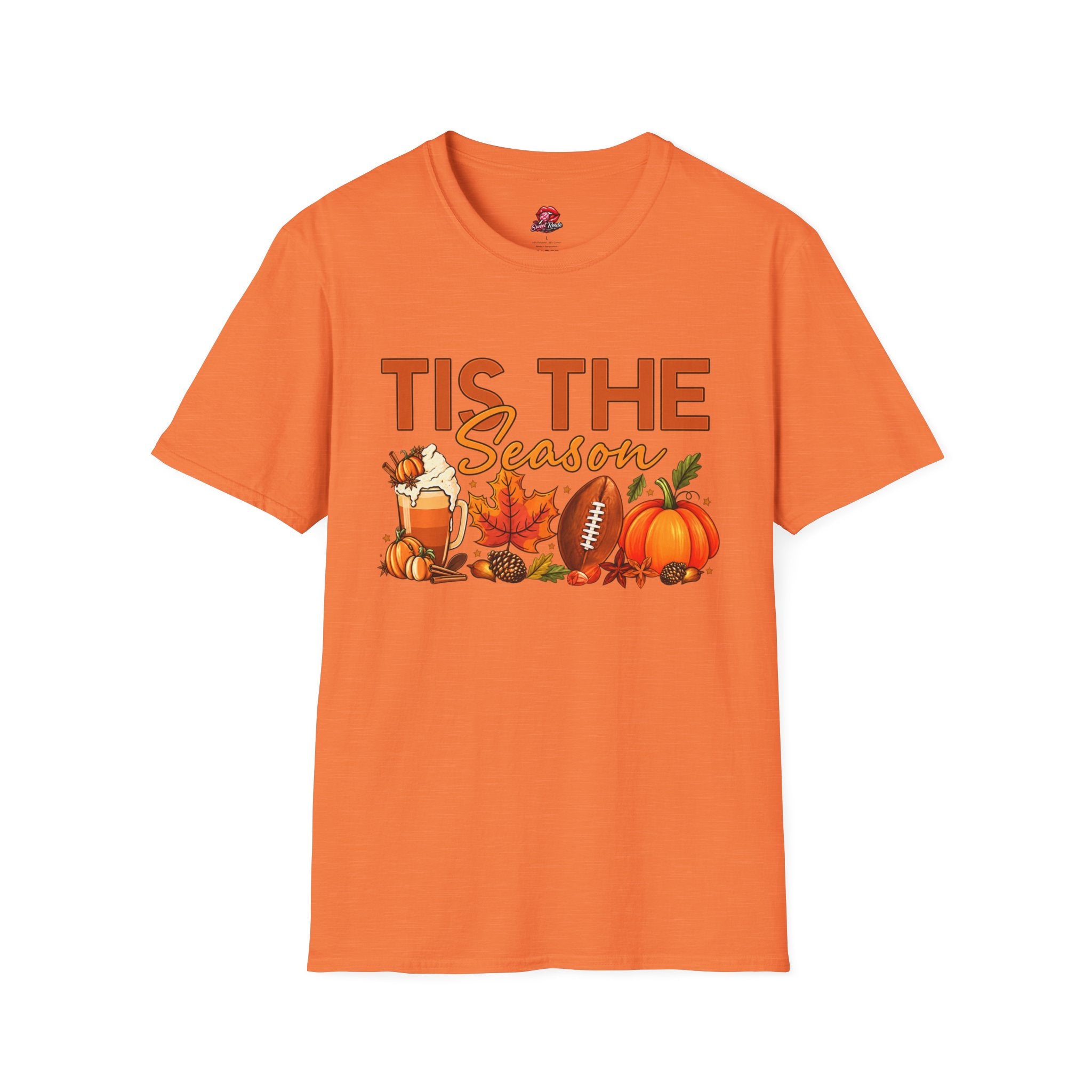 Tis The Season Fall Football Pumpkin Tee