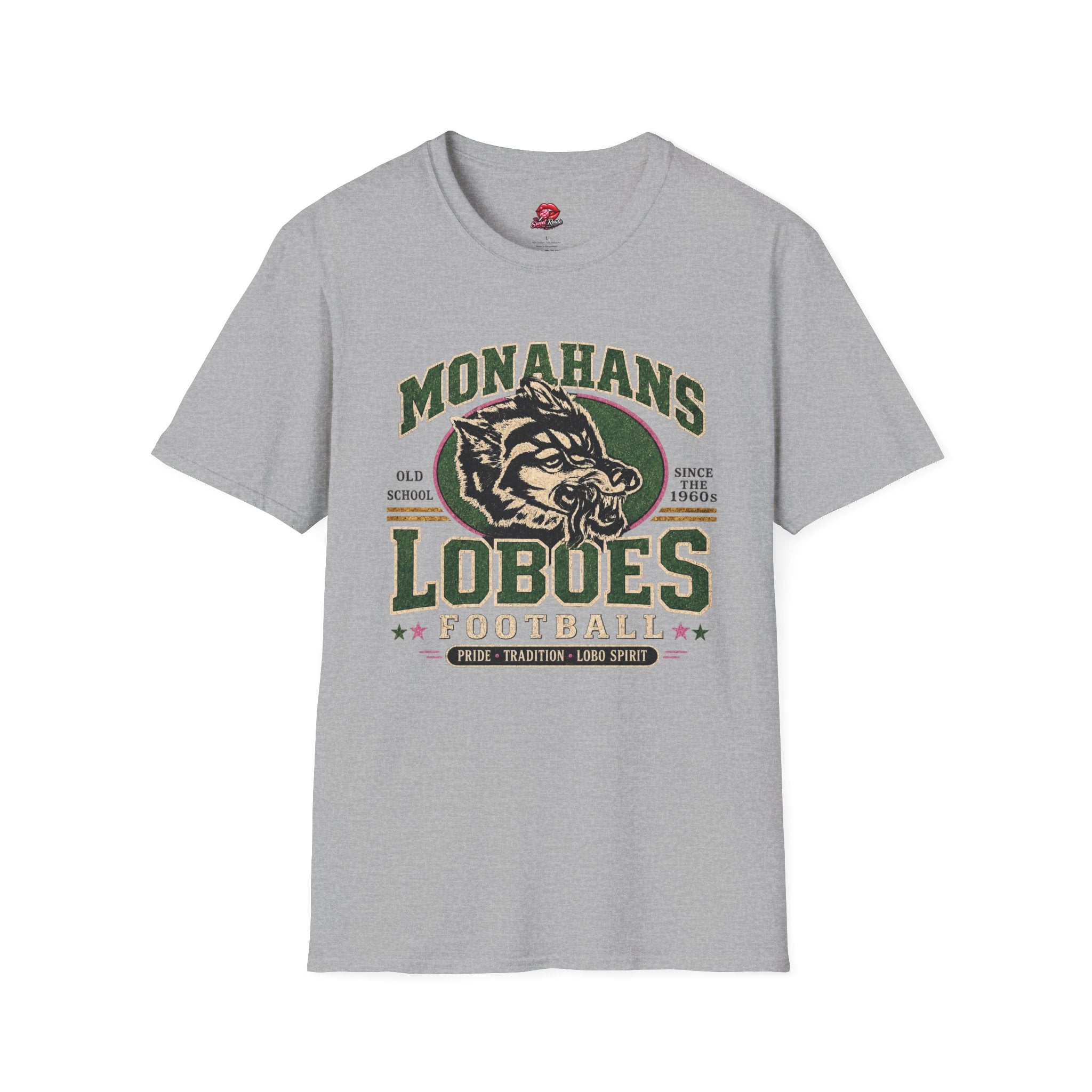Monahans Loboes Vintage Football T-Shirt