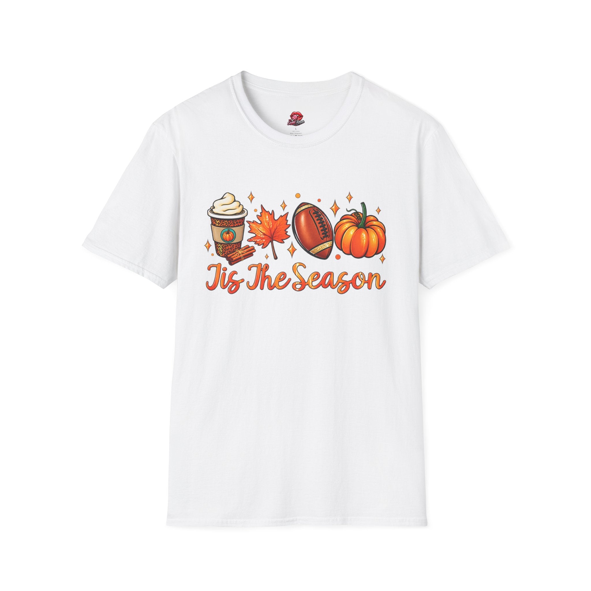 Tis The Season Pumpkin, Leaf & Latte Tee