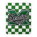 Green Checkerboard Senior Stadium Blanket