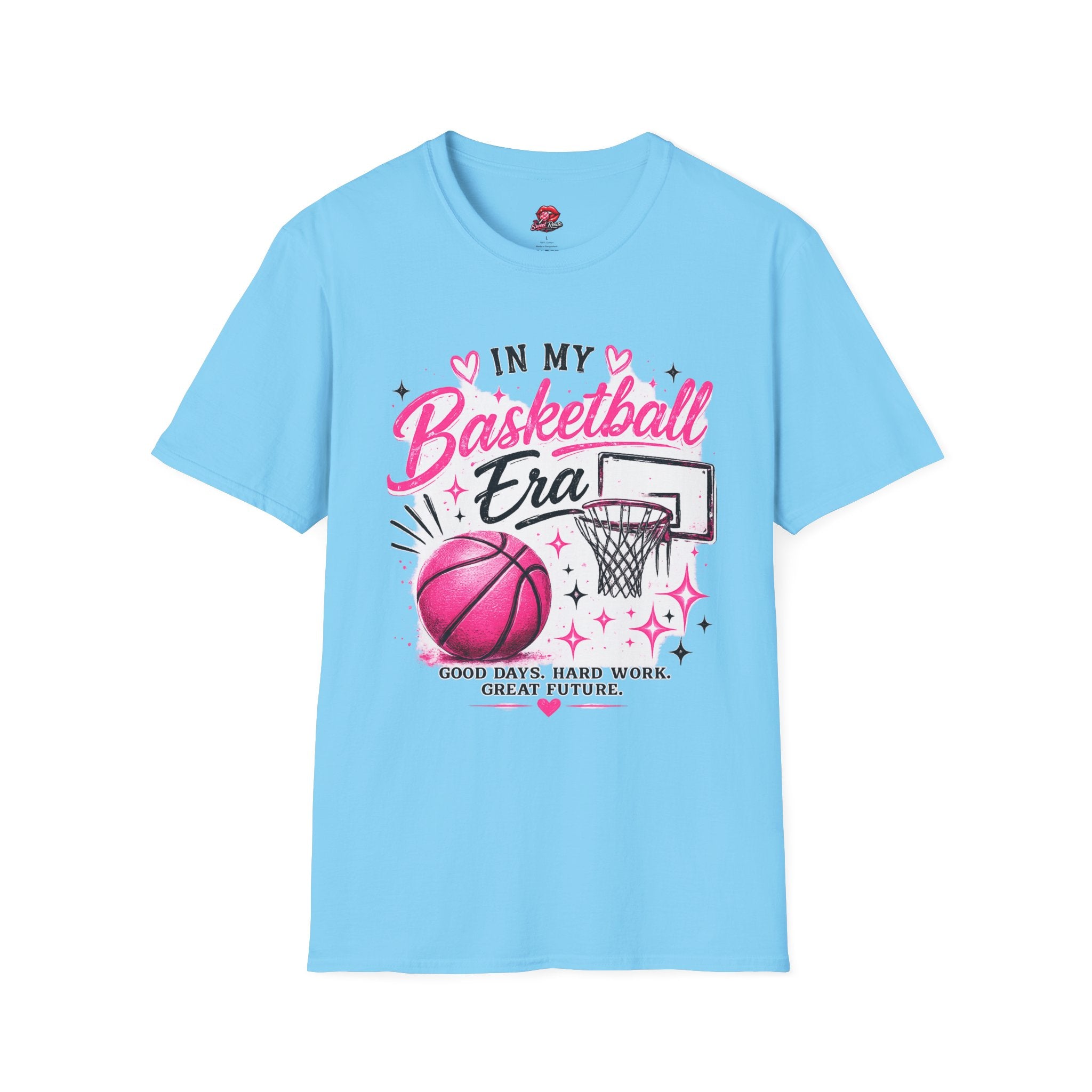 In My Basketball Era Pink Hoop Graphic