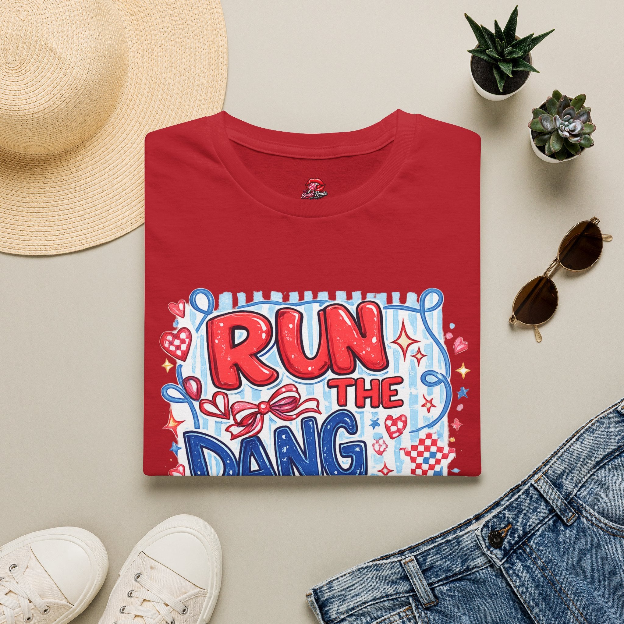 Run the Dang Ball T-Shirt | Funny Football Graphic Tee | Retro Game Day Shirt