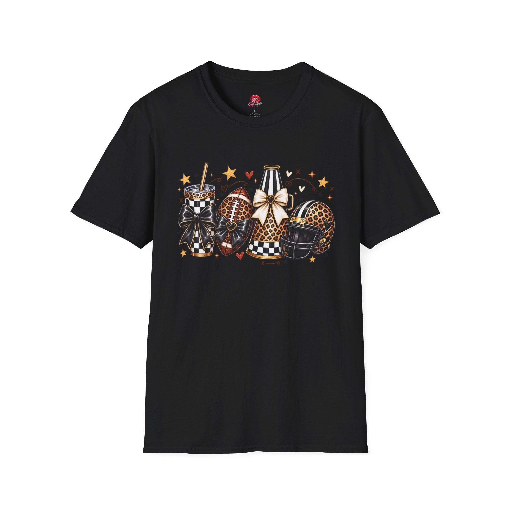 Leopard Game Day Football & Cheer Graphic T-Shirt