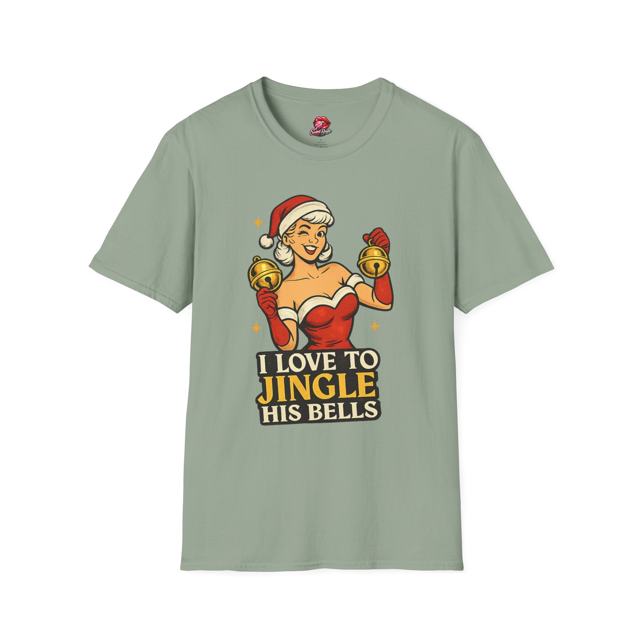I Love to Jingle His Bells Funny Christmas Tee