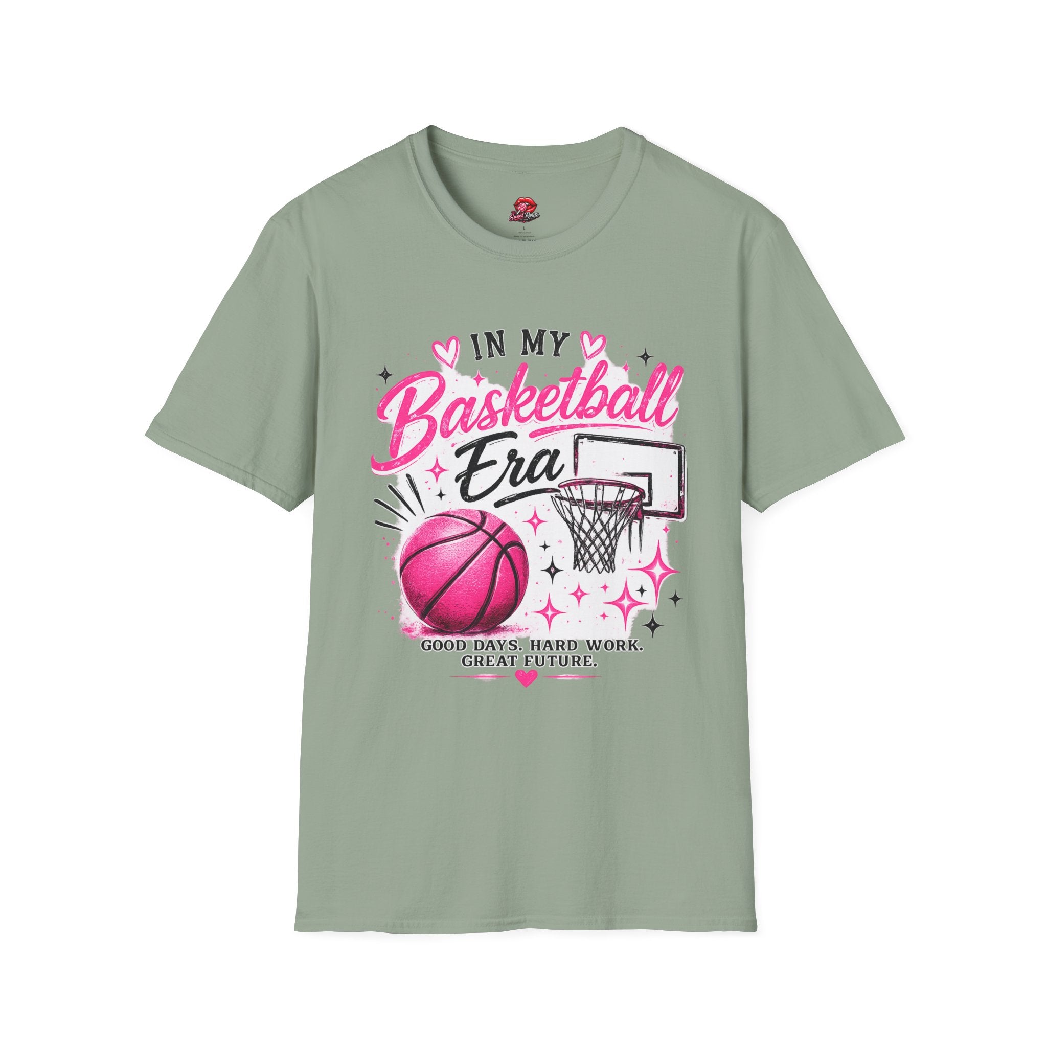In My Basketball Era Pink Hoop Graphic