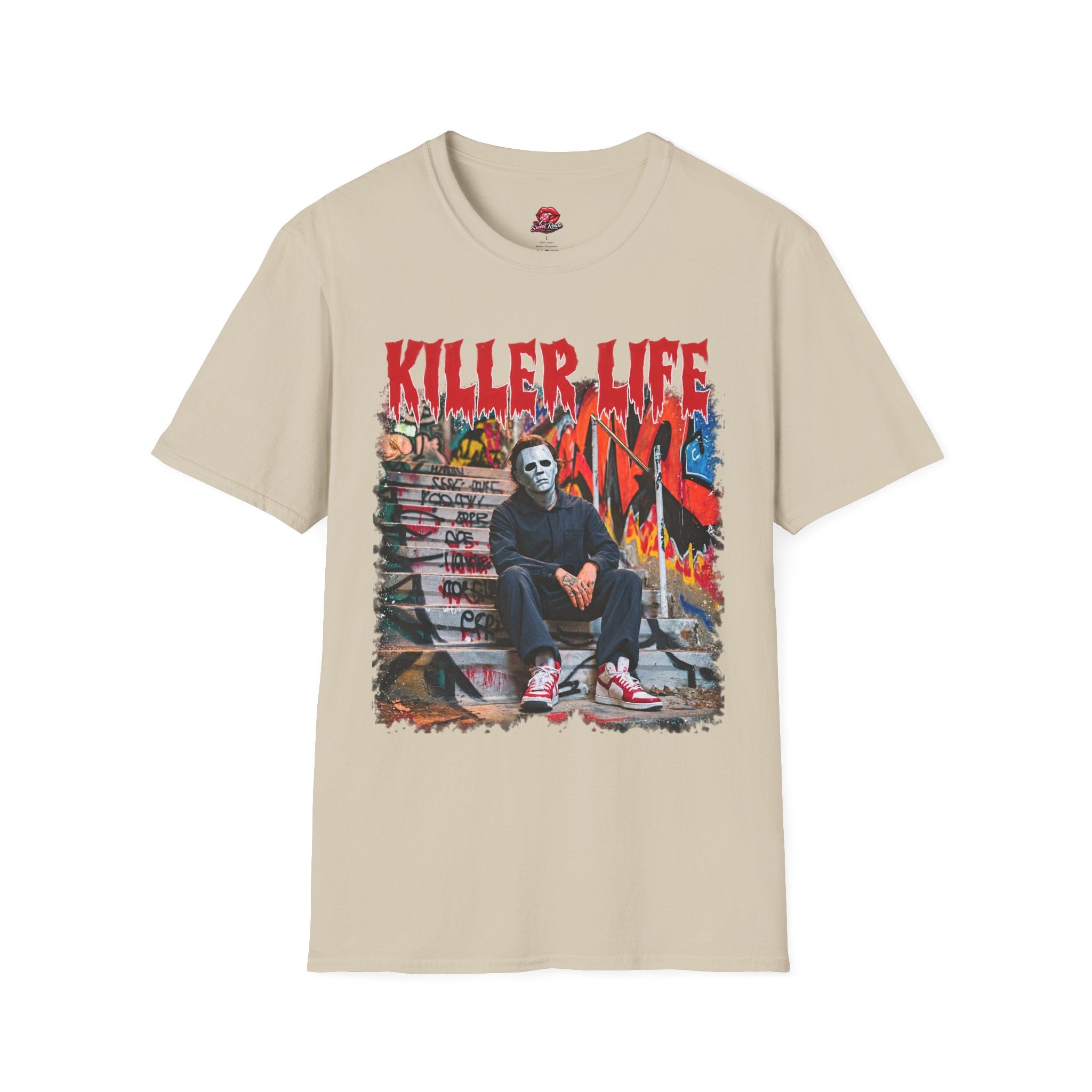 Killer Life Michael Mask Street Art Tee