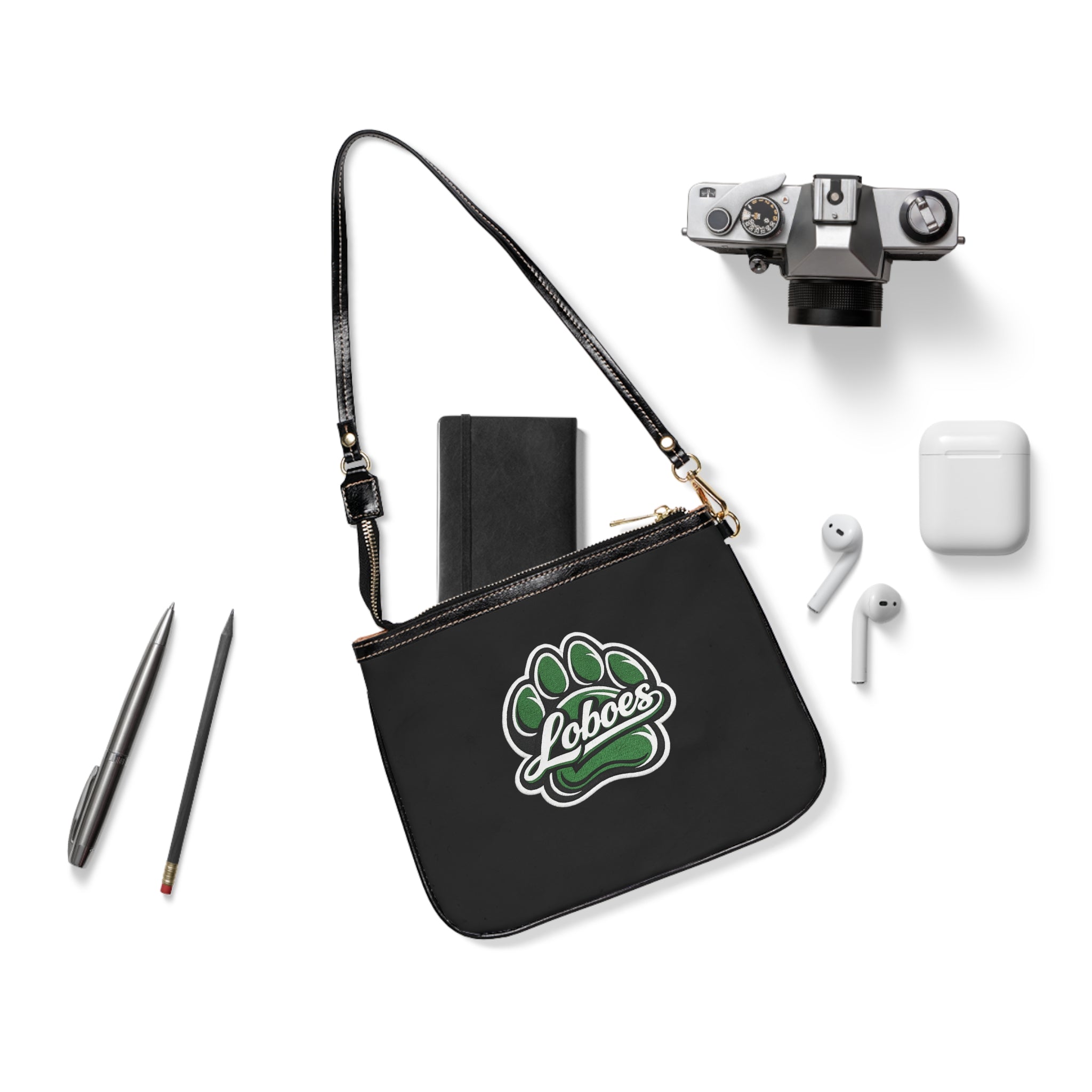 Loboes Paw Small Shoulder Bag — Team Logo Crossbody for Fans