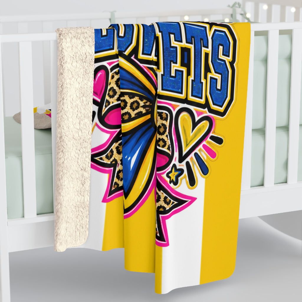 Yukon Yellow Jackets Sherpa Fleece Blanket