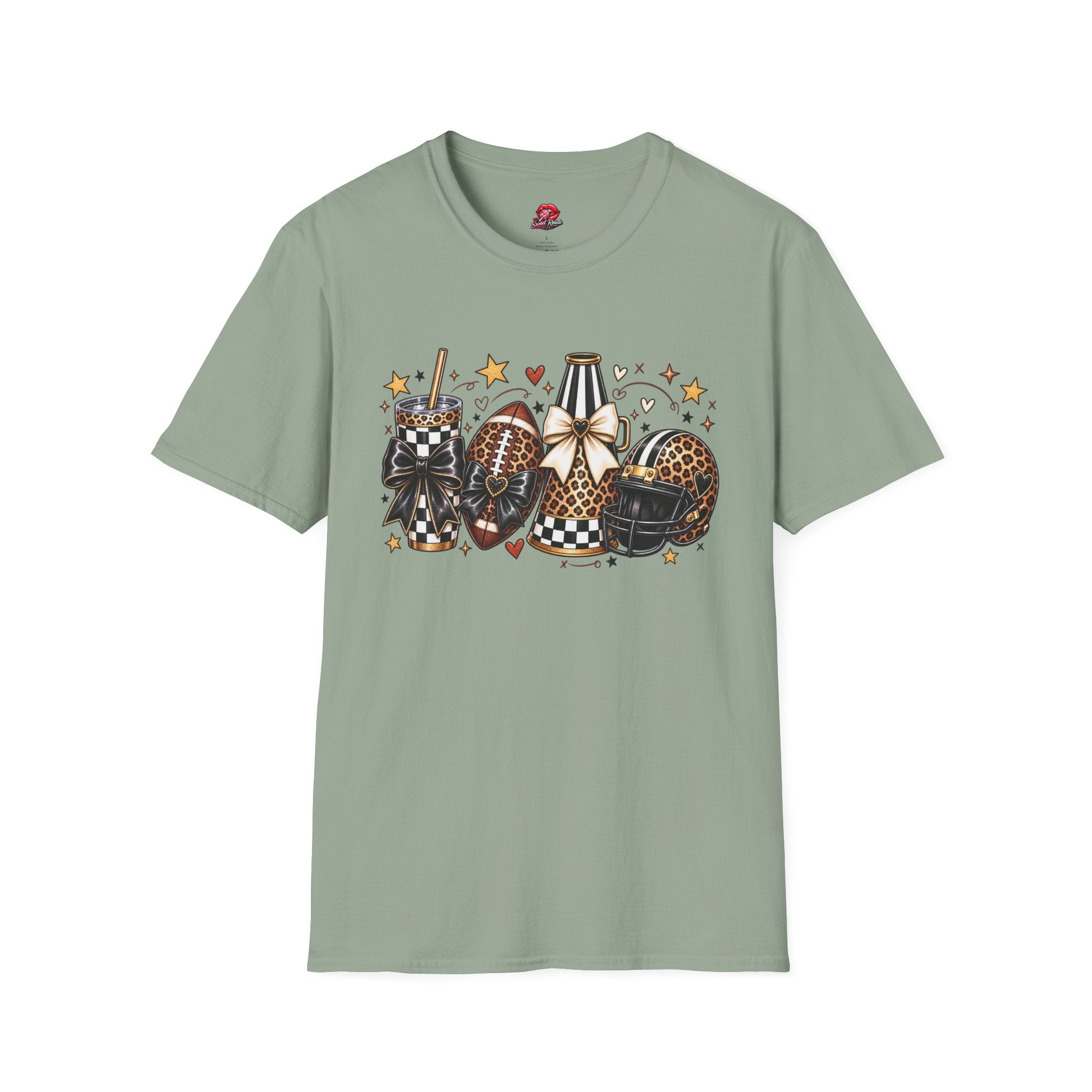 Leopard Game Day Football & Cheer Graphic T-Shirt