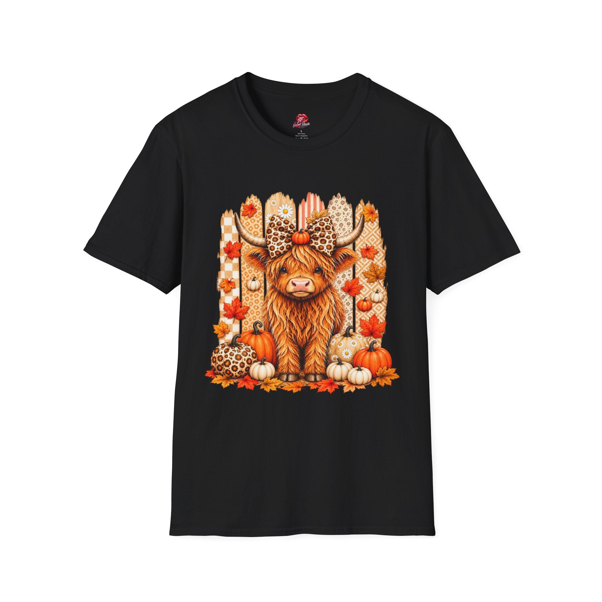 Fall Highland Cow T‑Shirt