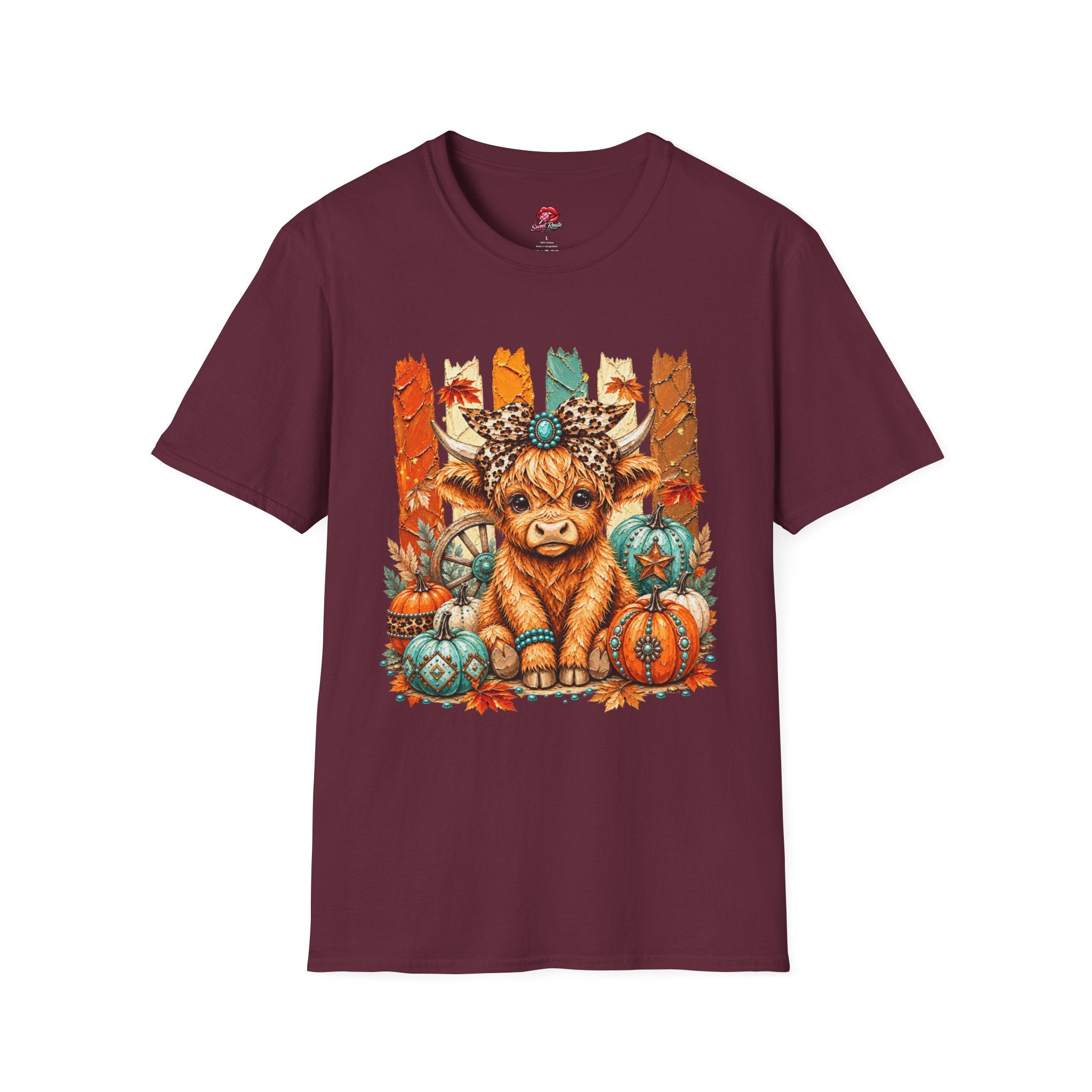 Autumn Highland Cow T-Shirt