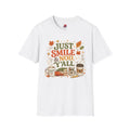 Just Smile & Nod, Y’all Teacher Shirt | Funny Teacher Fall Graphic Tee | Cozy Autumn Classroom T-Shirt