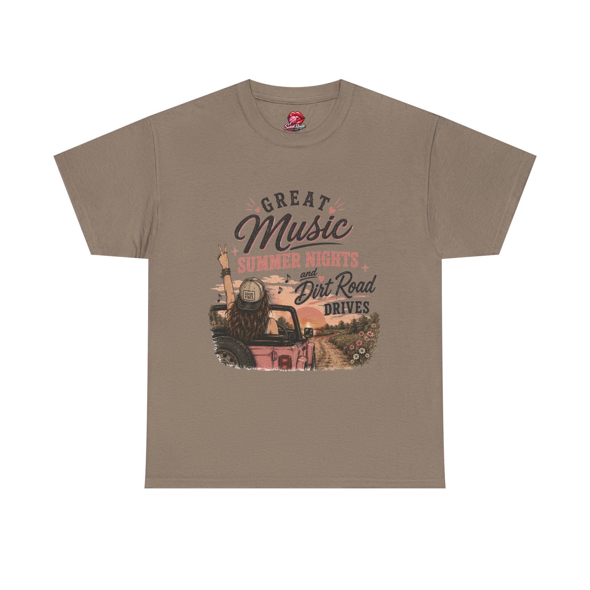 Great Music Summer Nights Dirt Road Drives T-Shirt