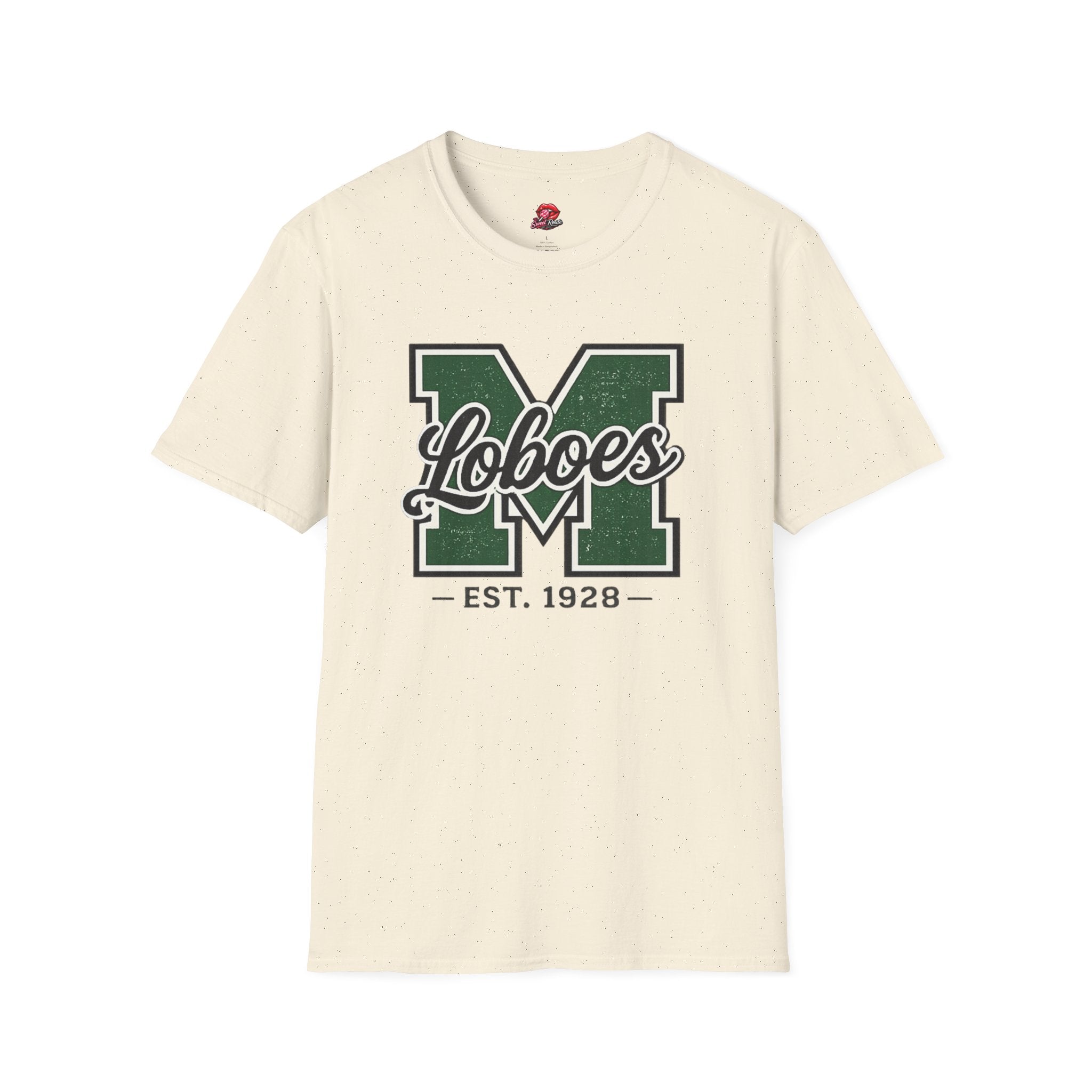 Loboes M Vintage Letterman T‑Shirt