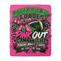 Monahans Loboes Pink Out Game Night Sherpa Blanket