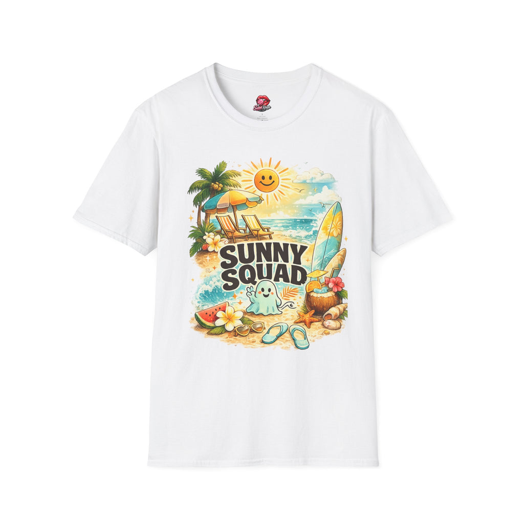 Sunny Squad beach scene T-Shirt