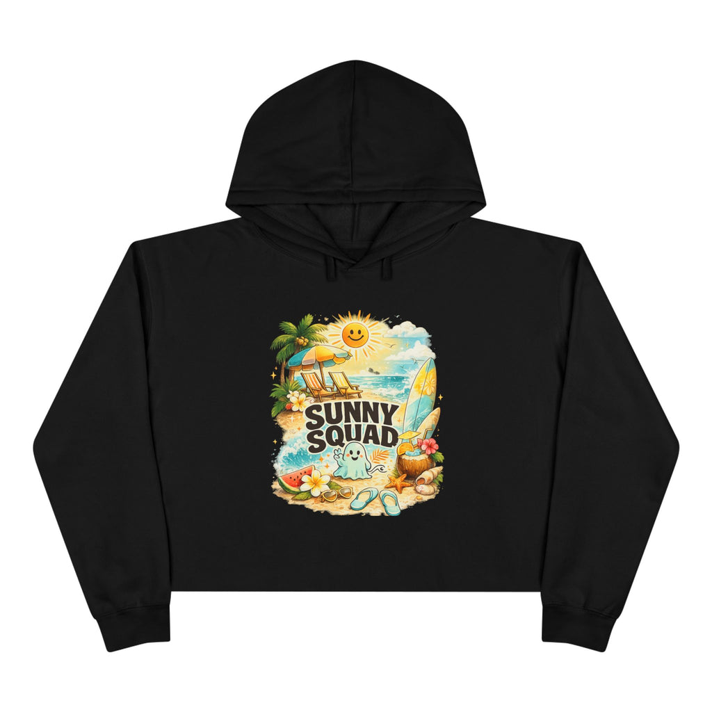Sunny Squad Crop Hoodie