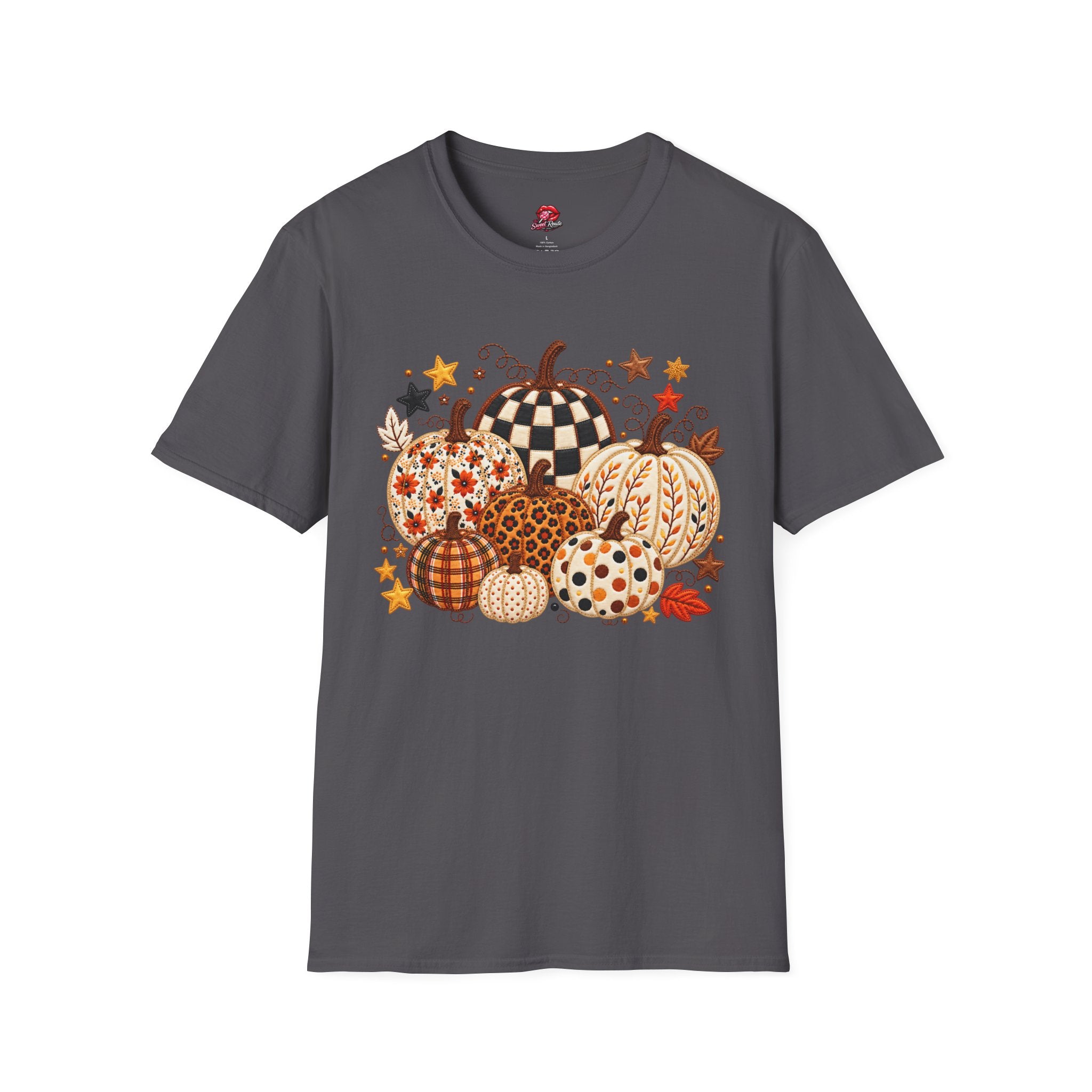 Autumn Patchwork Pumpkins T-Shirt