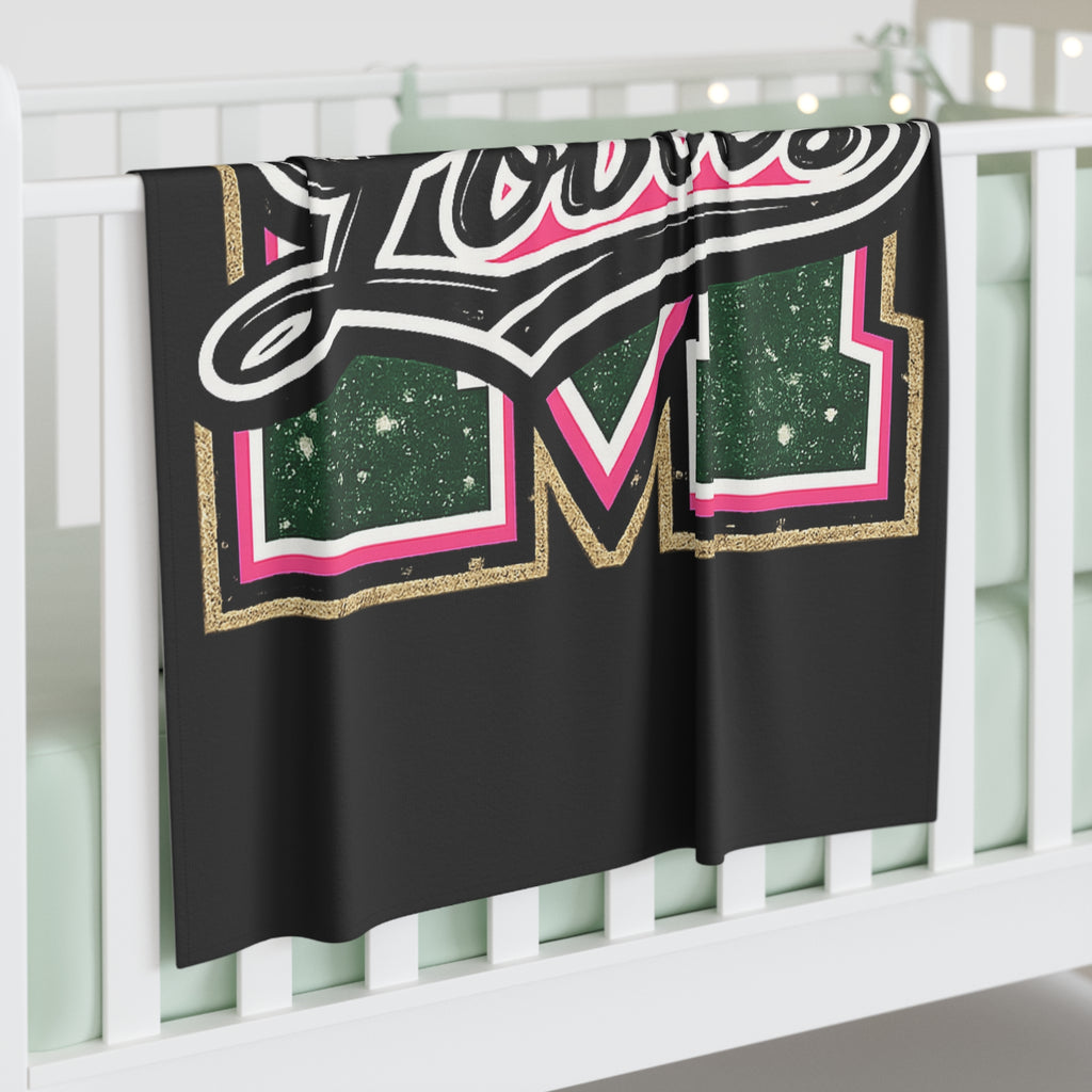 Loboes Leopard M Patch Baby Swaddle Blanket