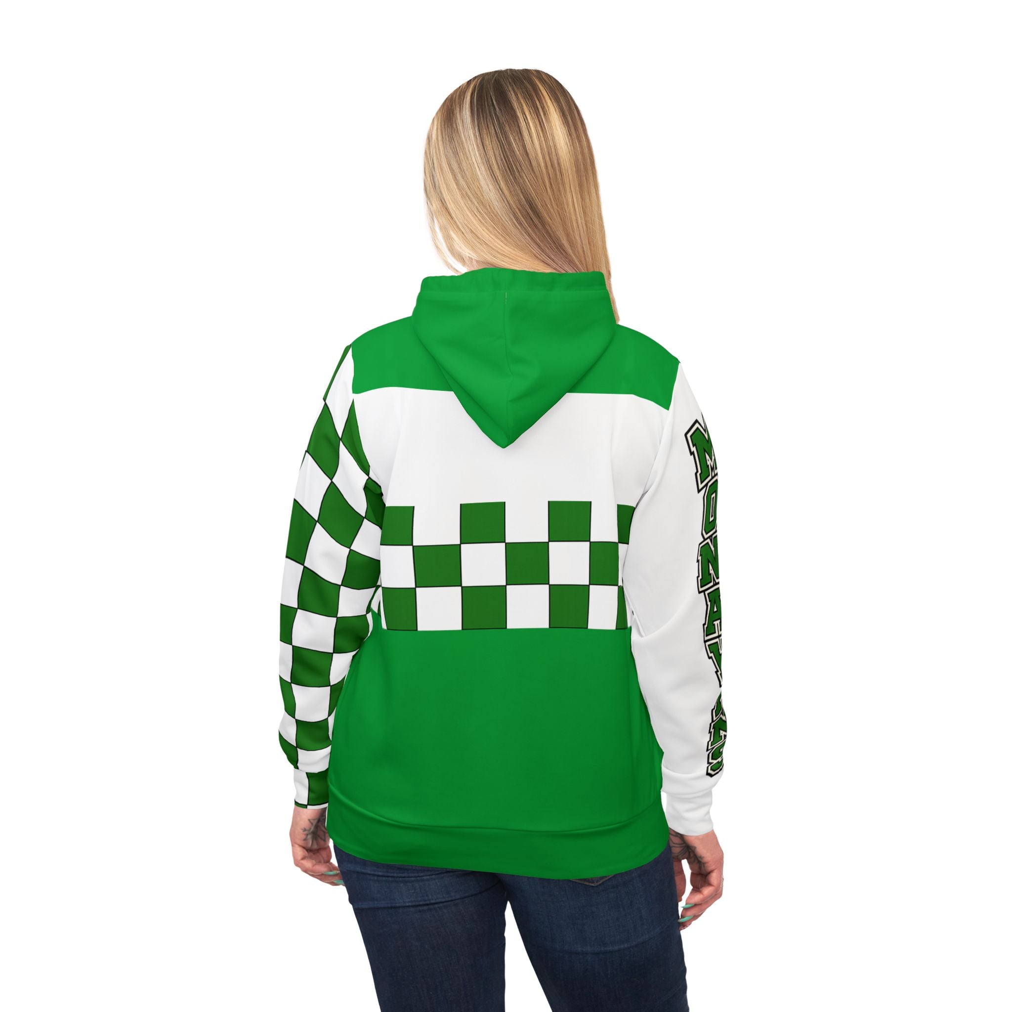 Green Checkered Athletic Hoodie