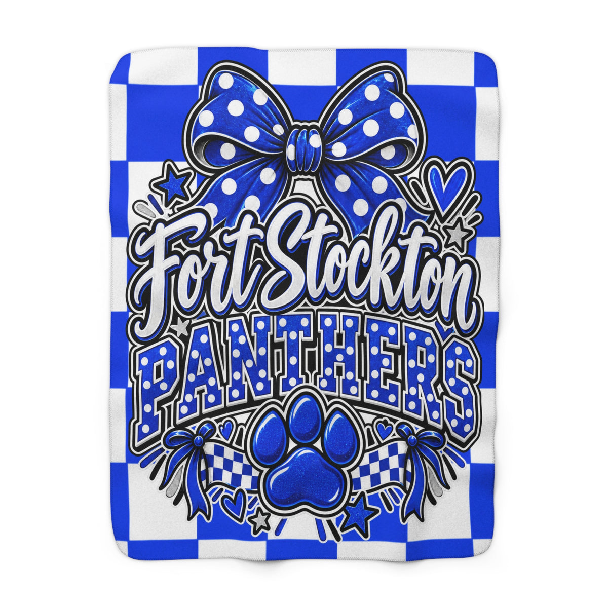 Fort Stockton Panthers Sherpa Fleece Blanket