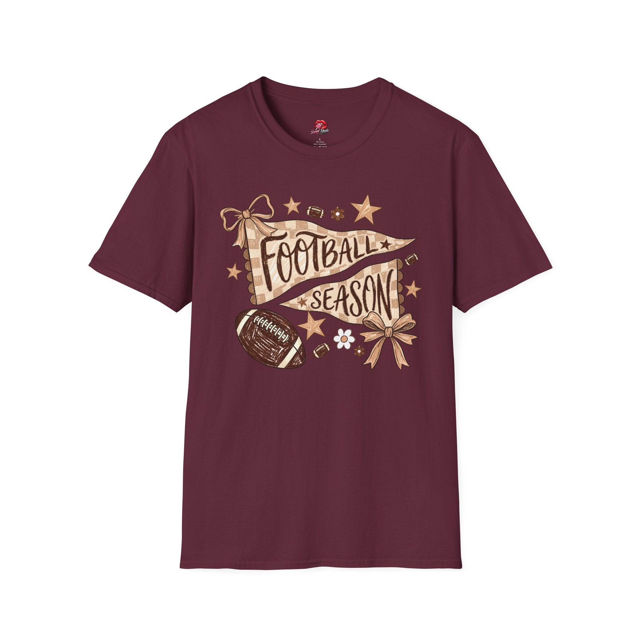 Pennant & Football Game Day Tee