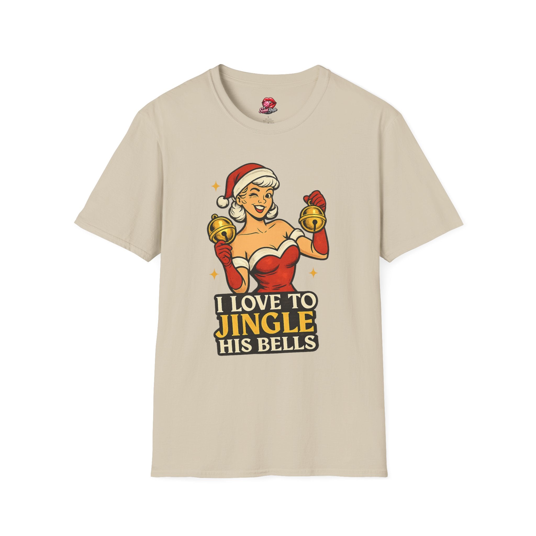 I Love to Jingle His Bells Funny Christmas Tee