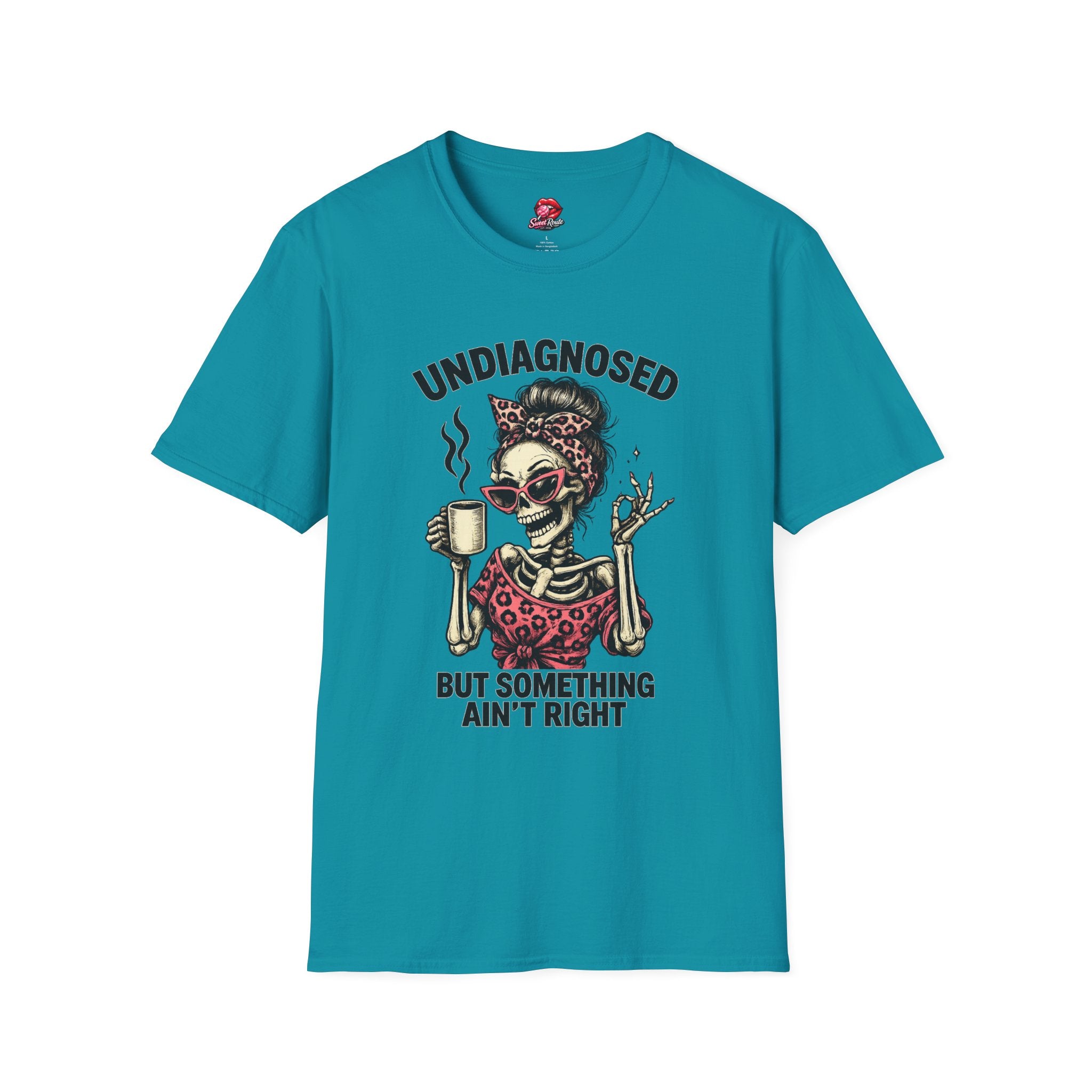 Undiagnosed Skull Lady Coffee Tee