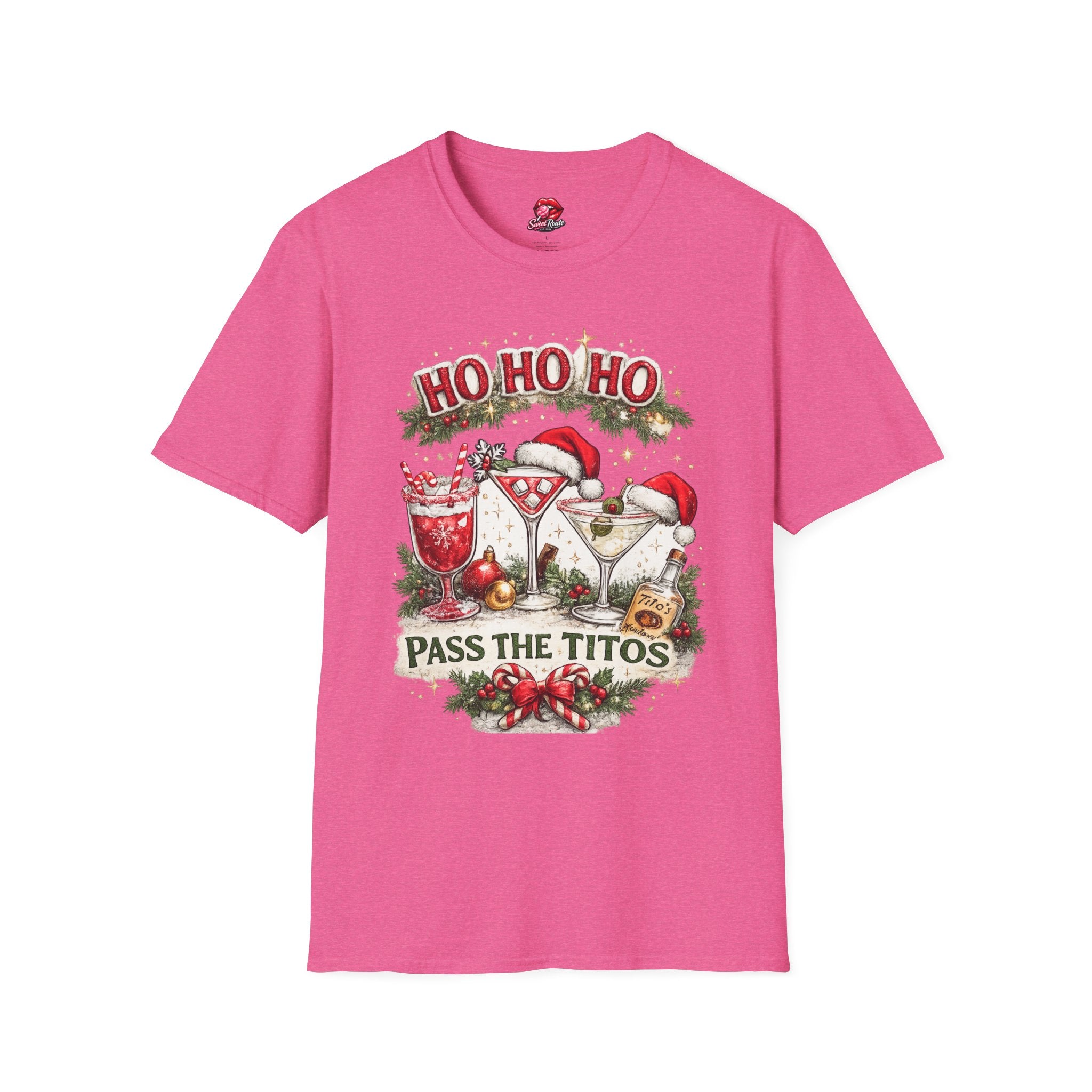 Ho Ho Ho Pass the Titos Christmas T-Shirt