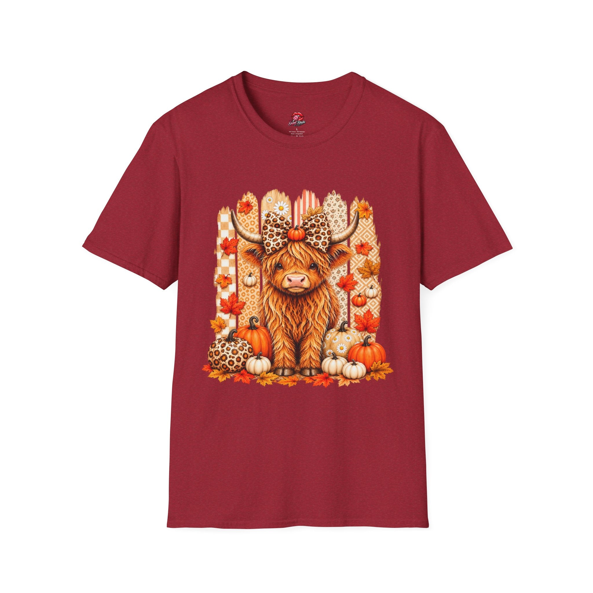Fall Highland Cow T‑Shirt