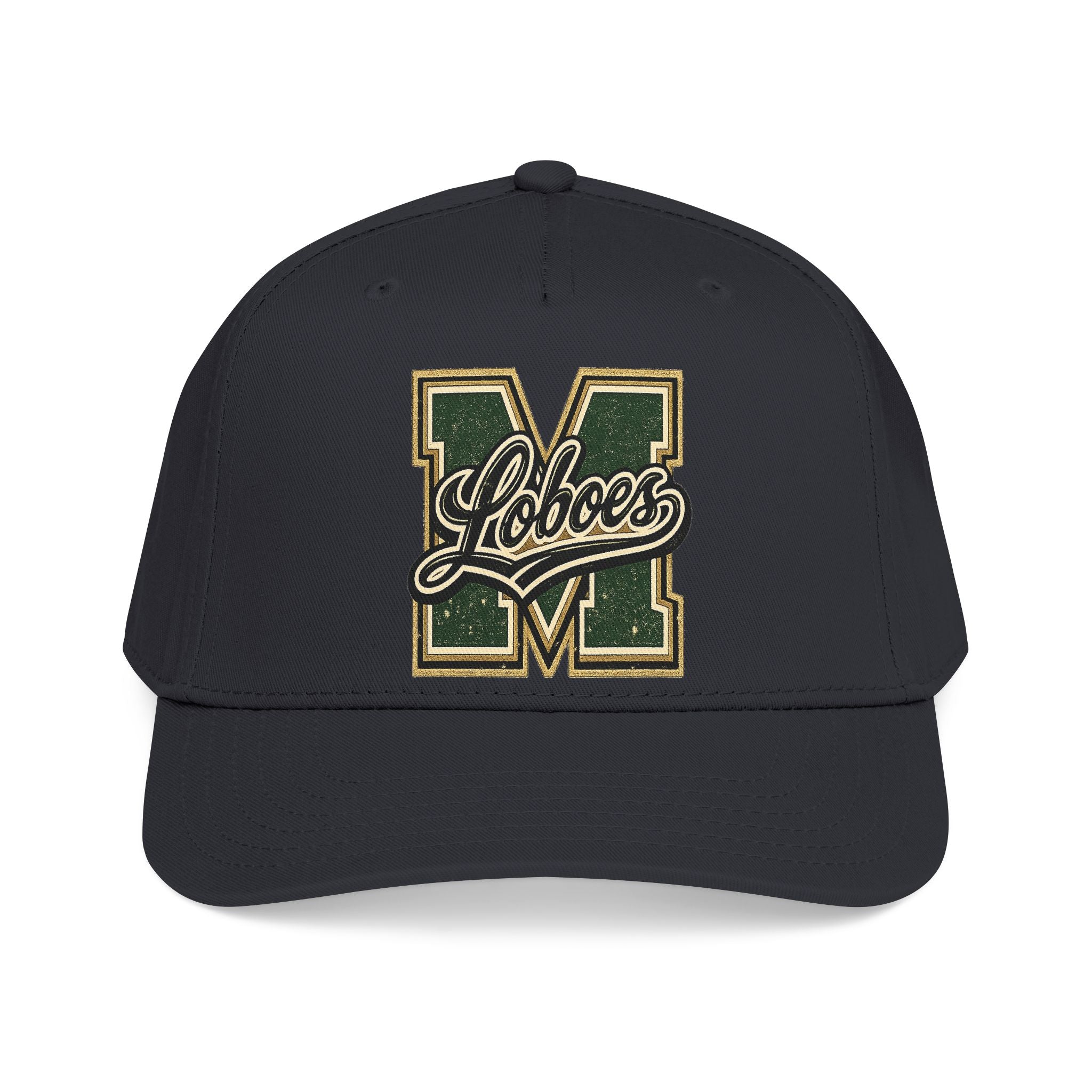 Loboes Vintage Letter M Mid-Profile Baseball Cap